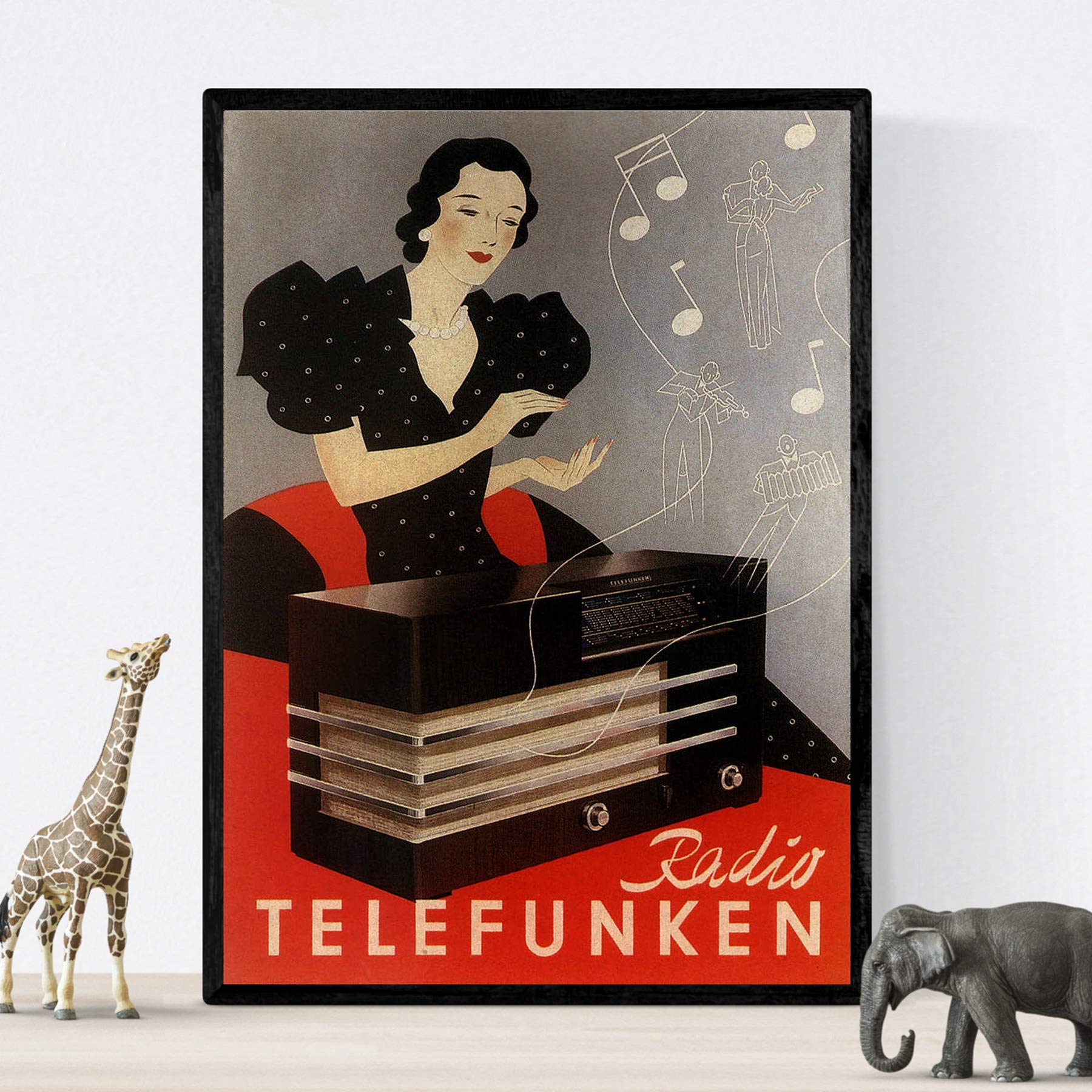 Nacnic Vintage Posters Four Advertising Posters With Women A4 Size