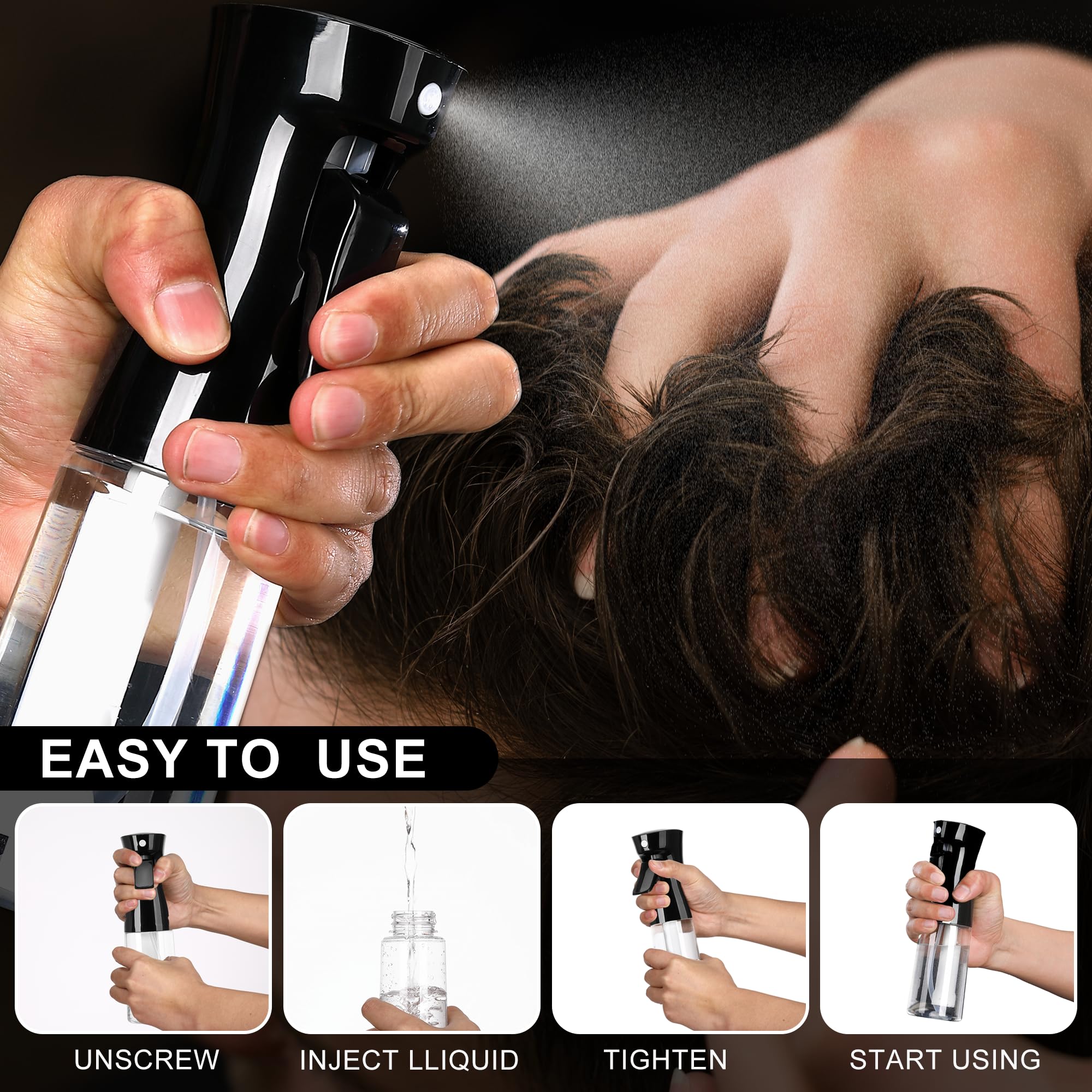 Yuling-X Spray Bottles For Hair, Continuous Spray Bottle Used For Hair Design, Plants, Cleaning, Hair Care And Skin Care, Etc. -