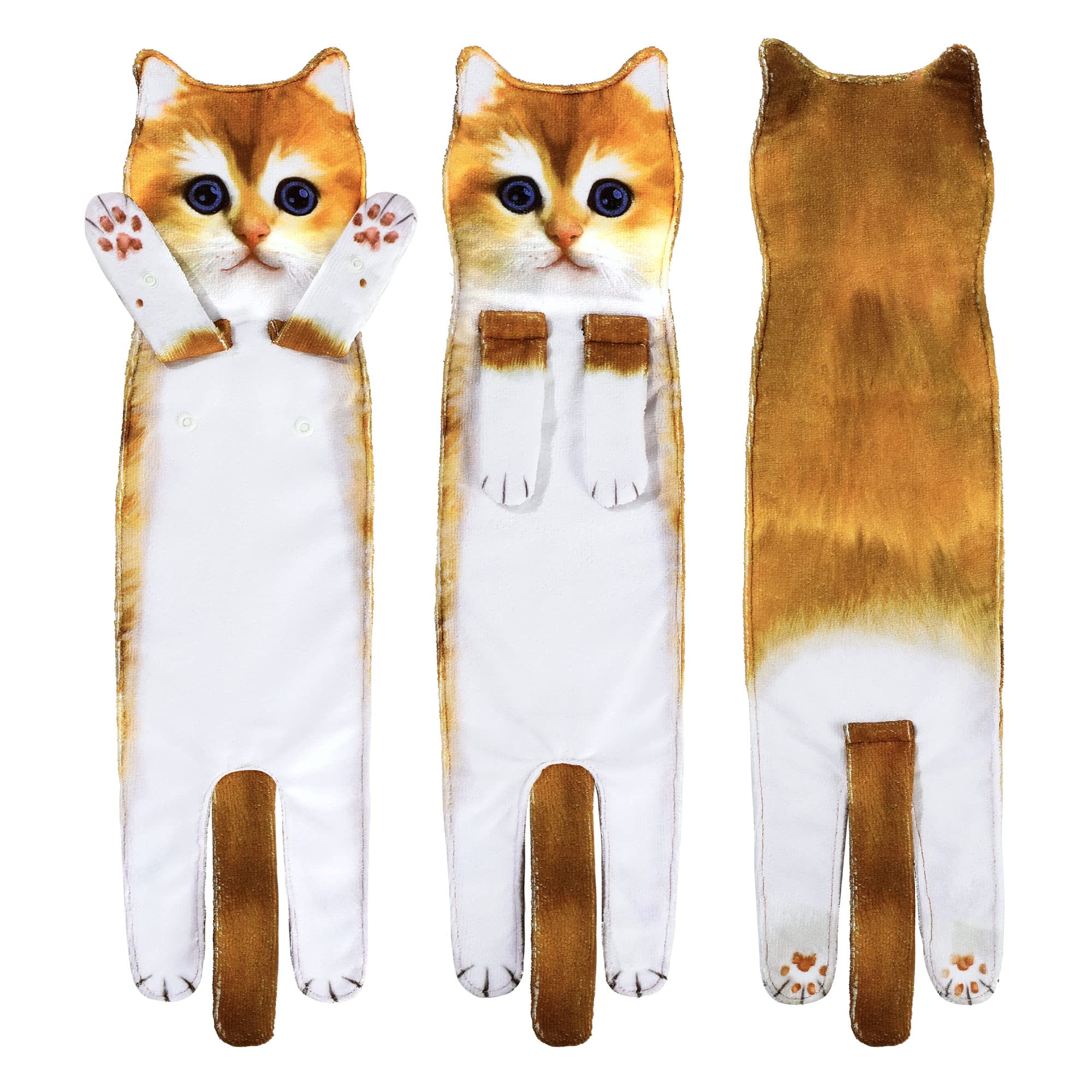 Daisyjoy Funny Cat Gifts For Women Men Boys Girls-Cute Cat Hand Towel For Bathroom Kitchen-Unique Mothers Day Valentines Day Hou