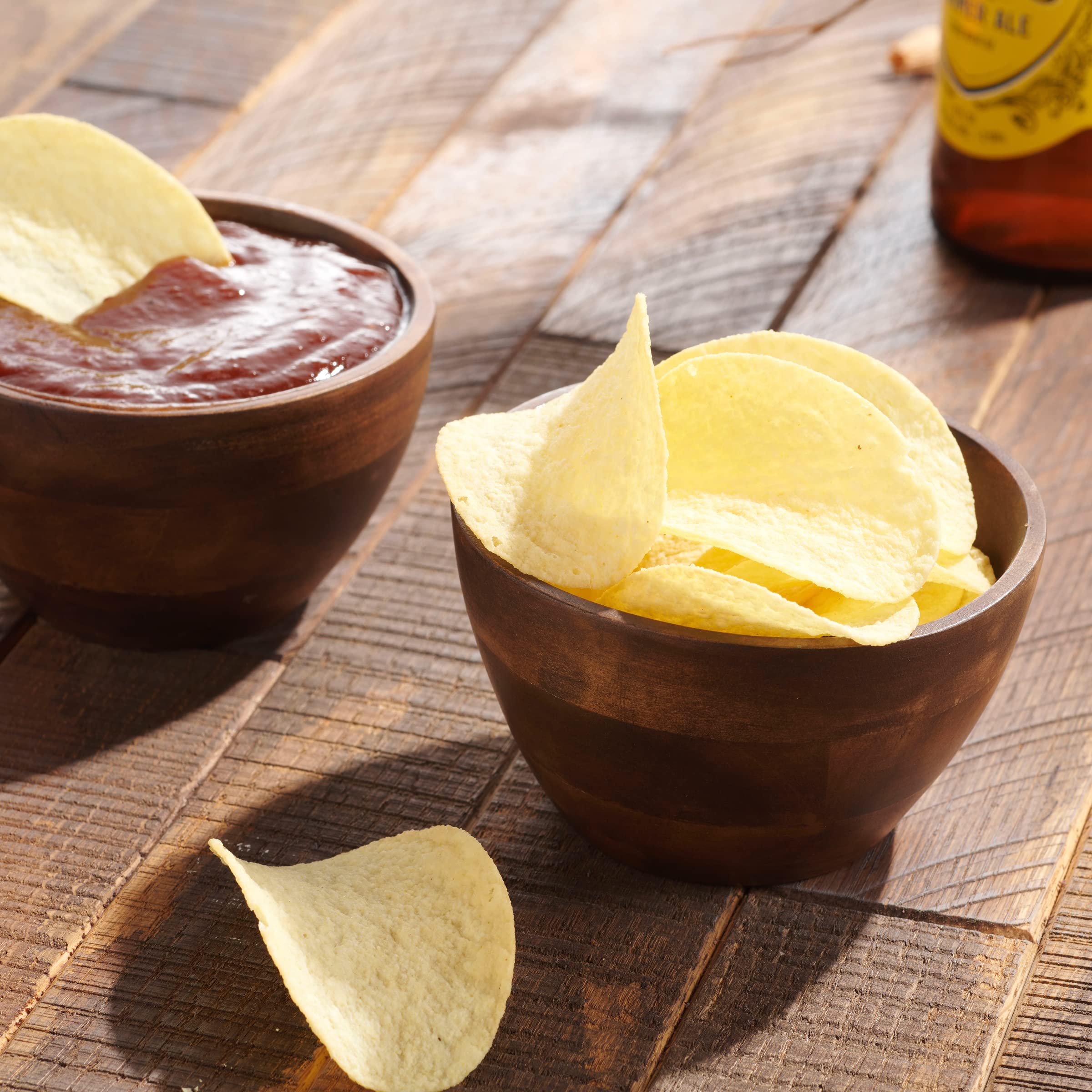 Table Concept Bowl Set, Premium Acacia Wood Bowls, Food Prep, Dip Bowls, Candy Dish Bowl, Home Decor, Housewarming Gifts - 4'',