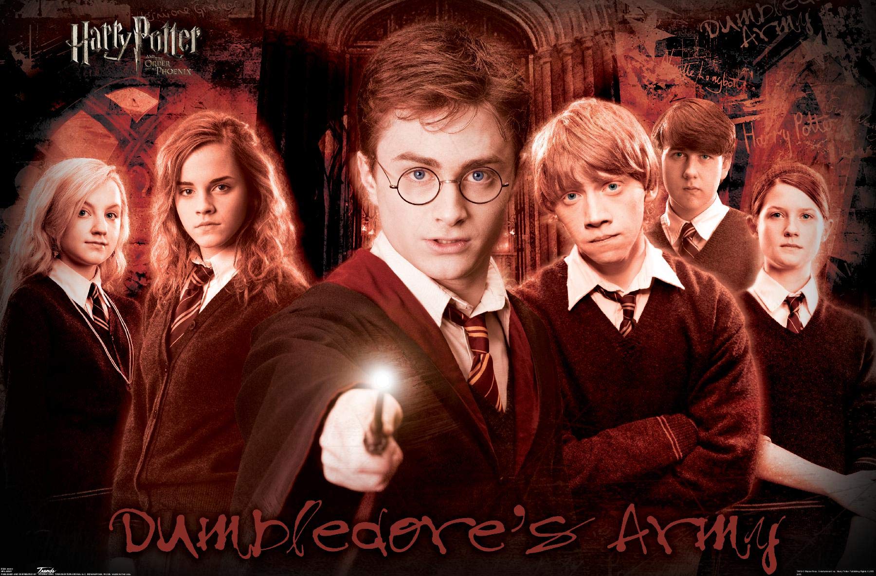 Trends International Harry Potter And The Order Of The Phoenix-Group Wall Poster, 14.725'' X 22.375'', Premium Unframed Version