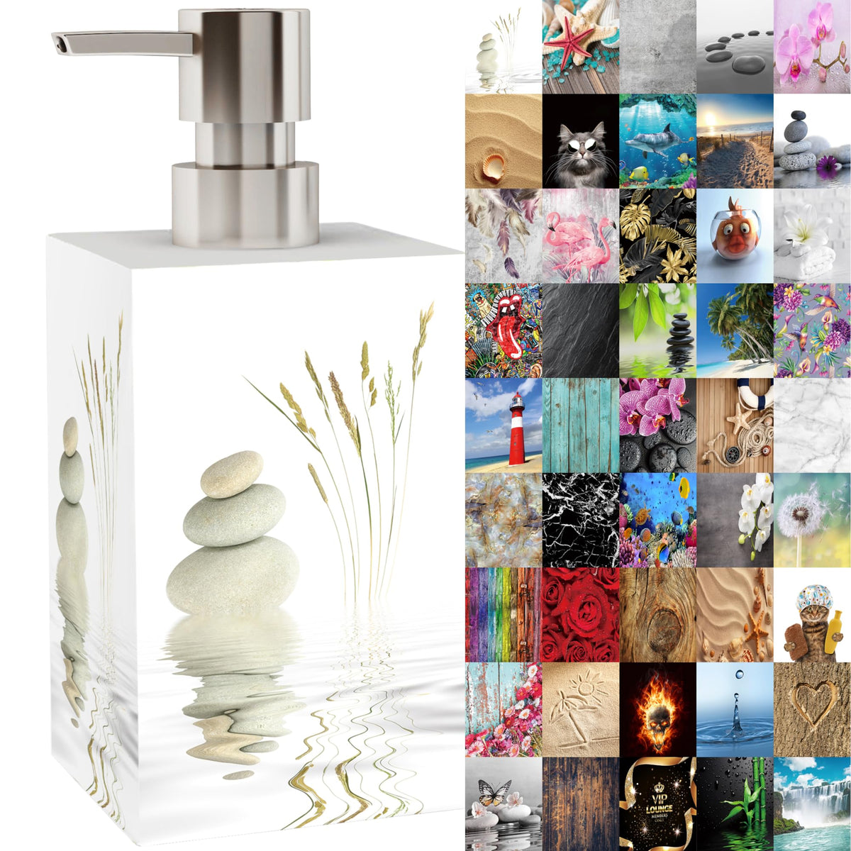 Soap Dispenser, Many Beautiful Soap Dispensers To Choose From, Modern, Stylish Design, Eye-Catcher For Any Bathroom (Balance)