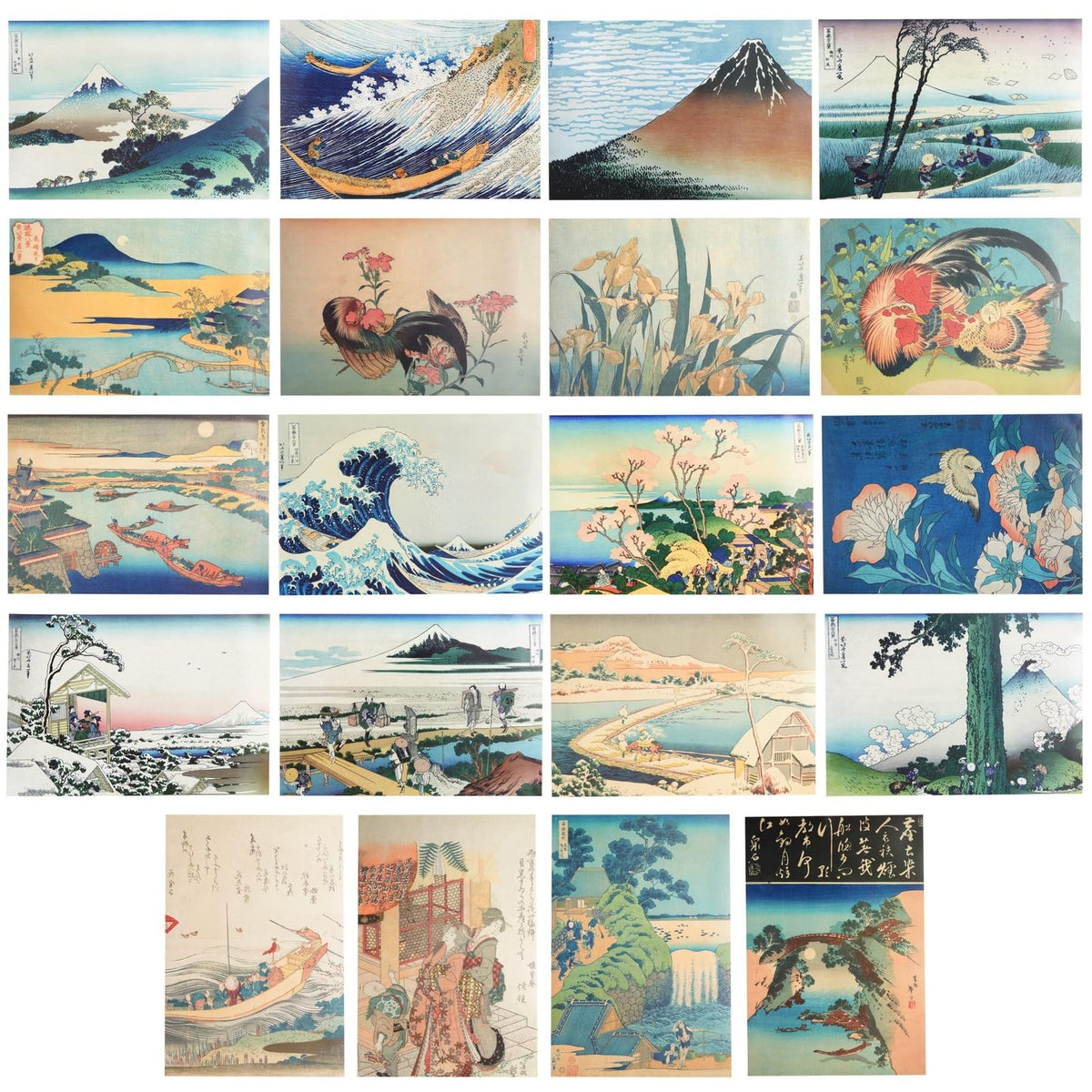 The Gifted Stationary Katsushika Hokusai Posters (33 Cm X 48.3 Cm 20 Pack)