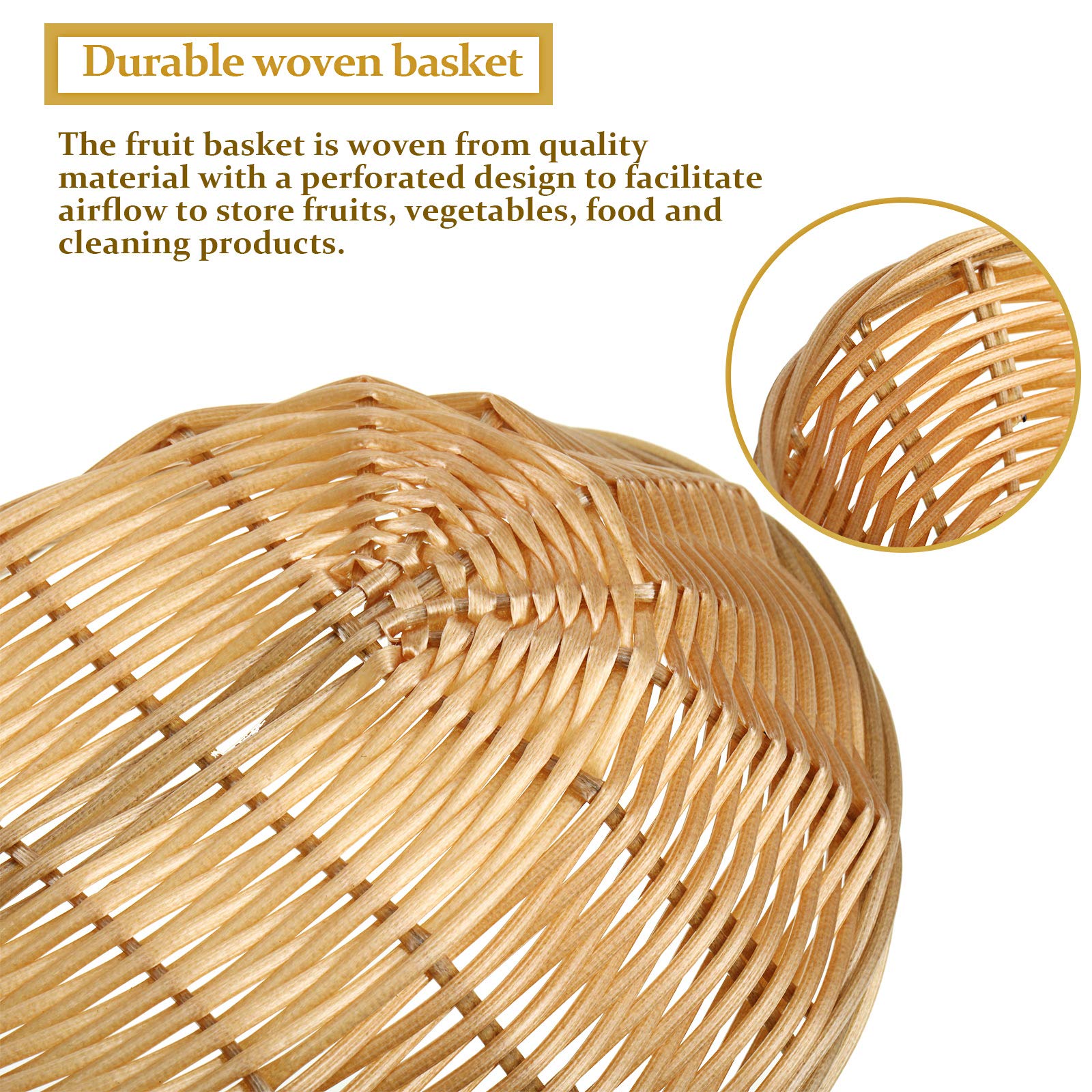 12 Pieces Oval Basket Food Storage Basket Woven Empty Basket Fruit Basket Gift Baskets With 60 Colorful Pull Bows And 30 Clear G