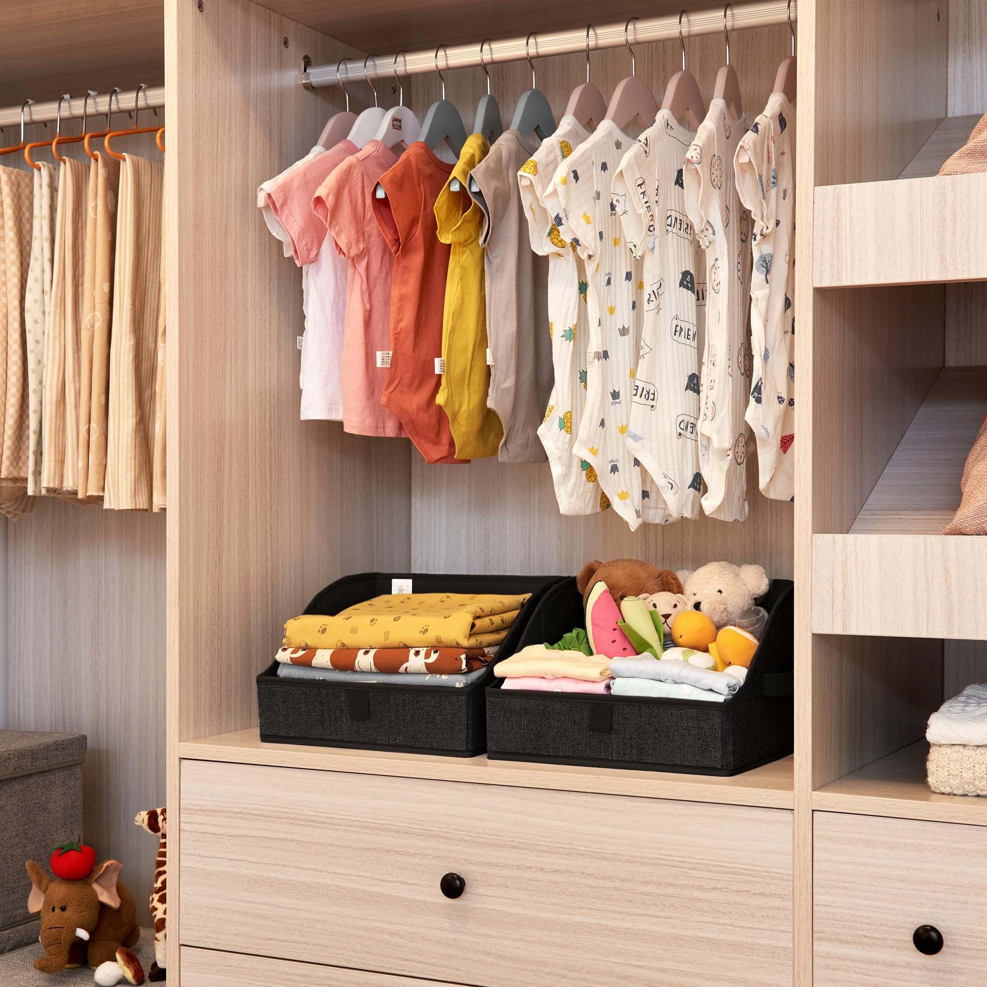 Granny Says Closet Organizer Bins, Trapezoid Storage Bin, Storage Baskets For Shelves, Collapsible Clothes Organizers And Storag