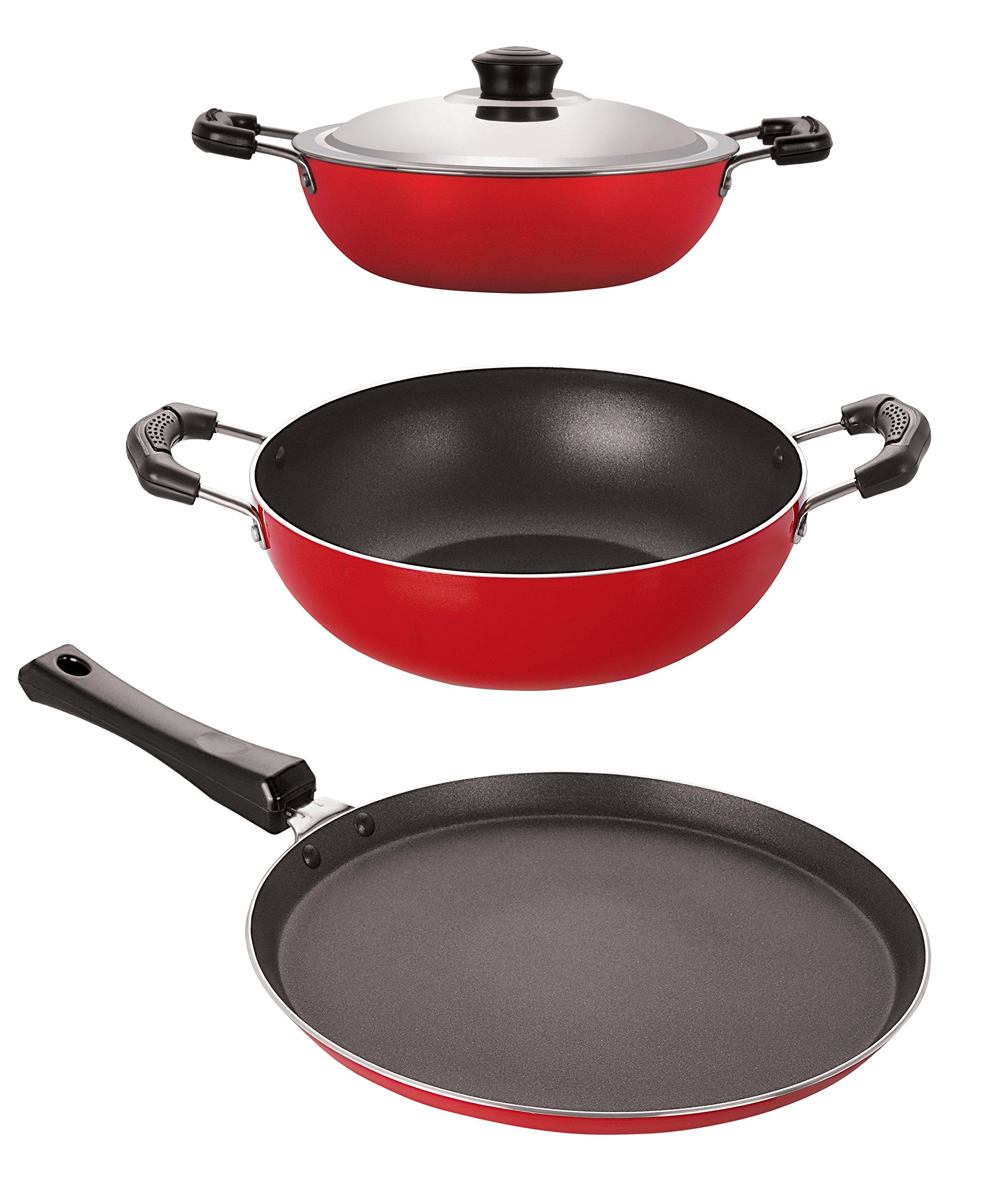 Nirlon NonStick Chemical Free NonInduction 3 Piece Kitchen Utensils Set Gift Offer