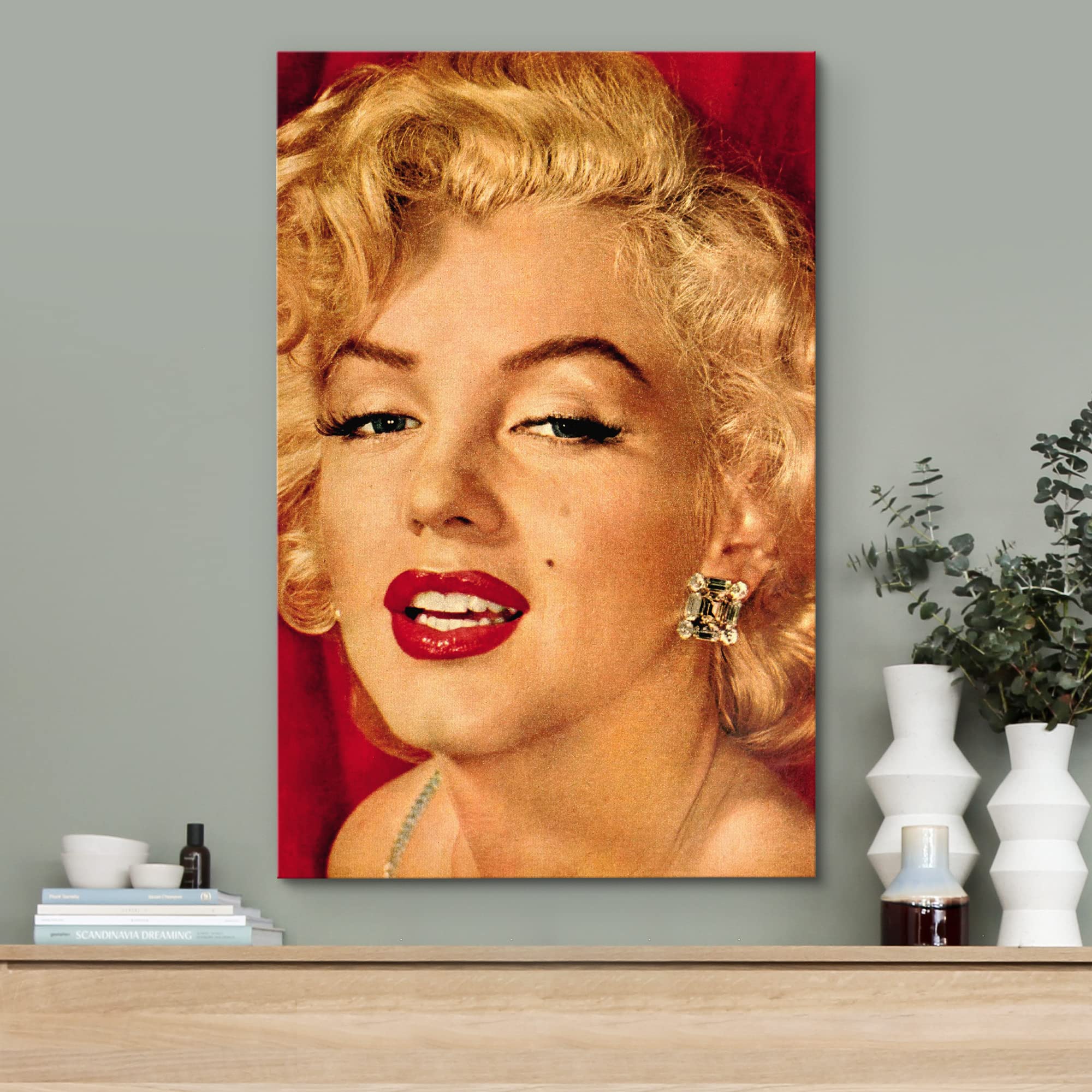 Wall26 Canvas Print Wall Art Colorized Portrait Of Marilyn Monroe People Pop Culture Historical Realism Famous Closeup Colorful