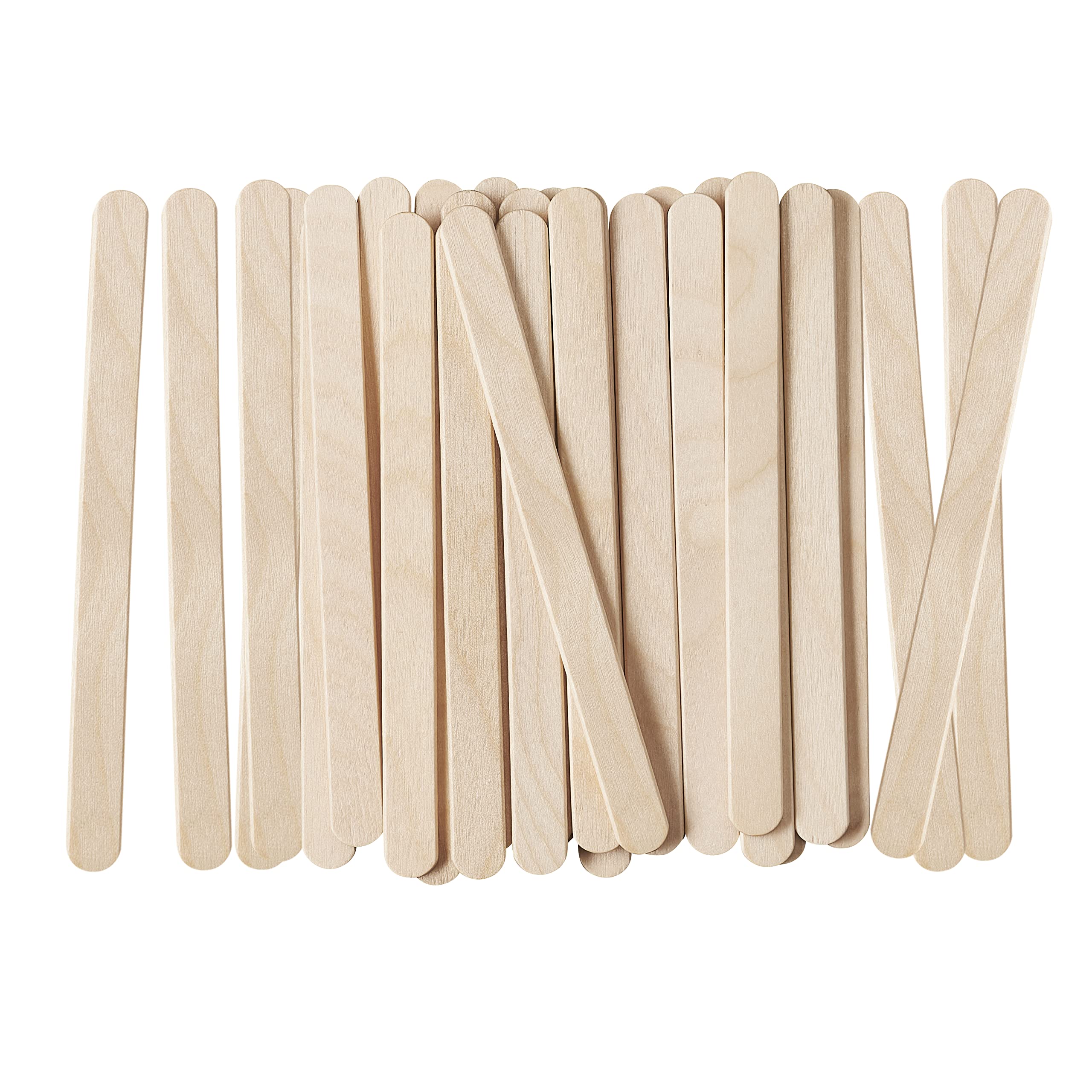 Comfy Package, [1000 Count] 4.5 Inch Wooden Multi-Purpose Popsicle Sticks For Crafts, Ices, Ice Cream, Wax, Waxing, Tongue Depre