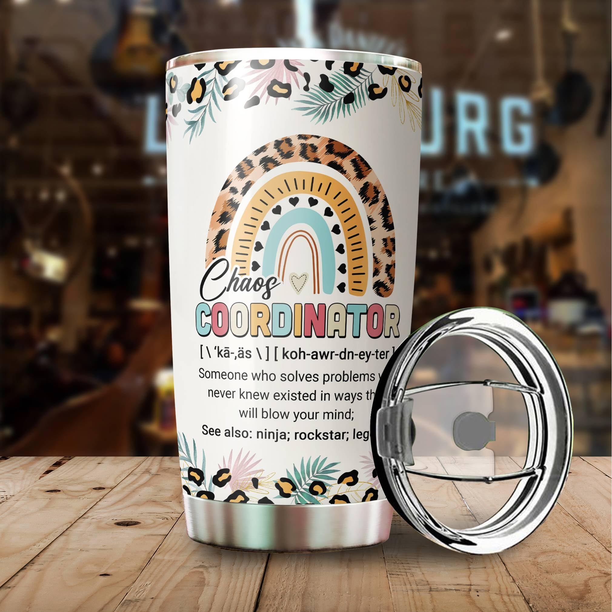 Gifts For Boss - Chaos Coordinator Tumbler - Birthday Gifts For Mom, Boss Lady - Gifts For Women - Teacher Appreciation Gifts -