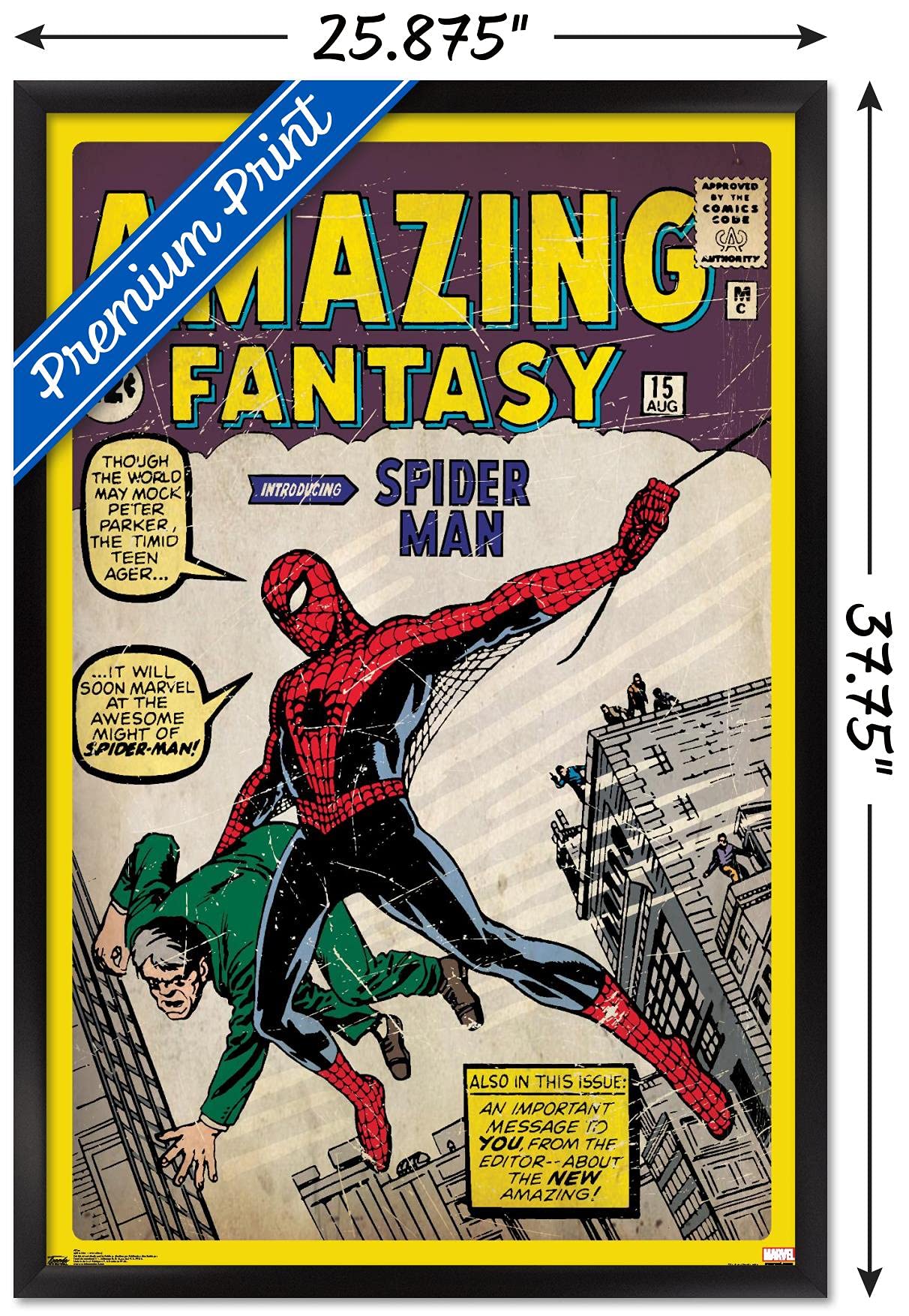 Trends International, 24X36 Marvel Comics - Spider-Man - Cover Wall Poster, 24'' X 36'', Multi
