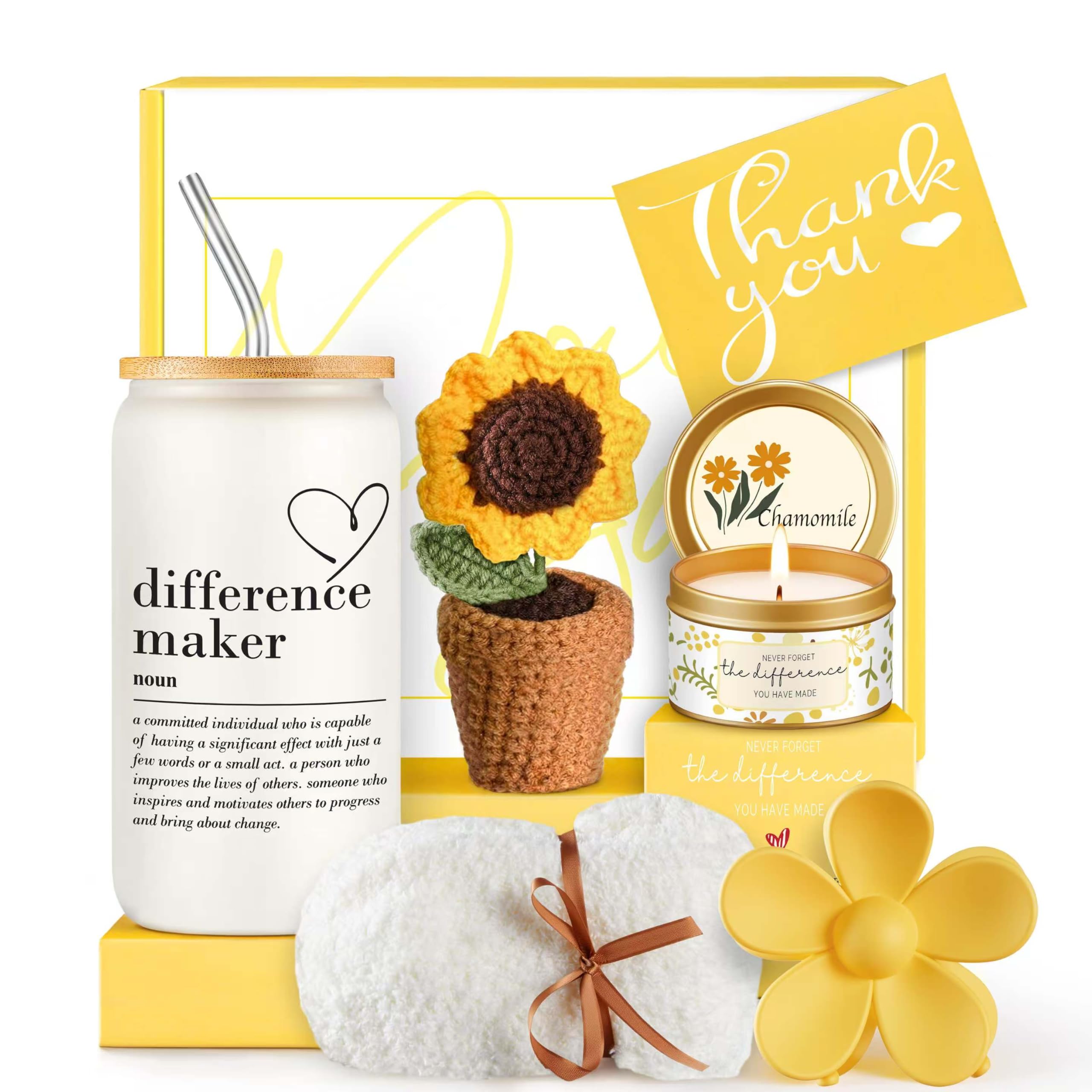 Geelfland Thank You Gifts for Women, Teacher Appreciation Gifts, Thank You Gift Baskets for Women Friends Teachers Coworkers Bos