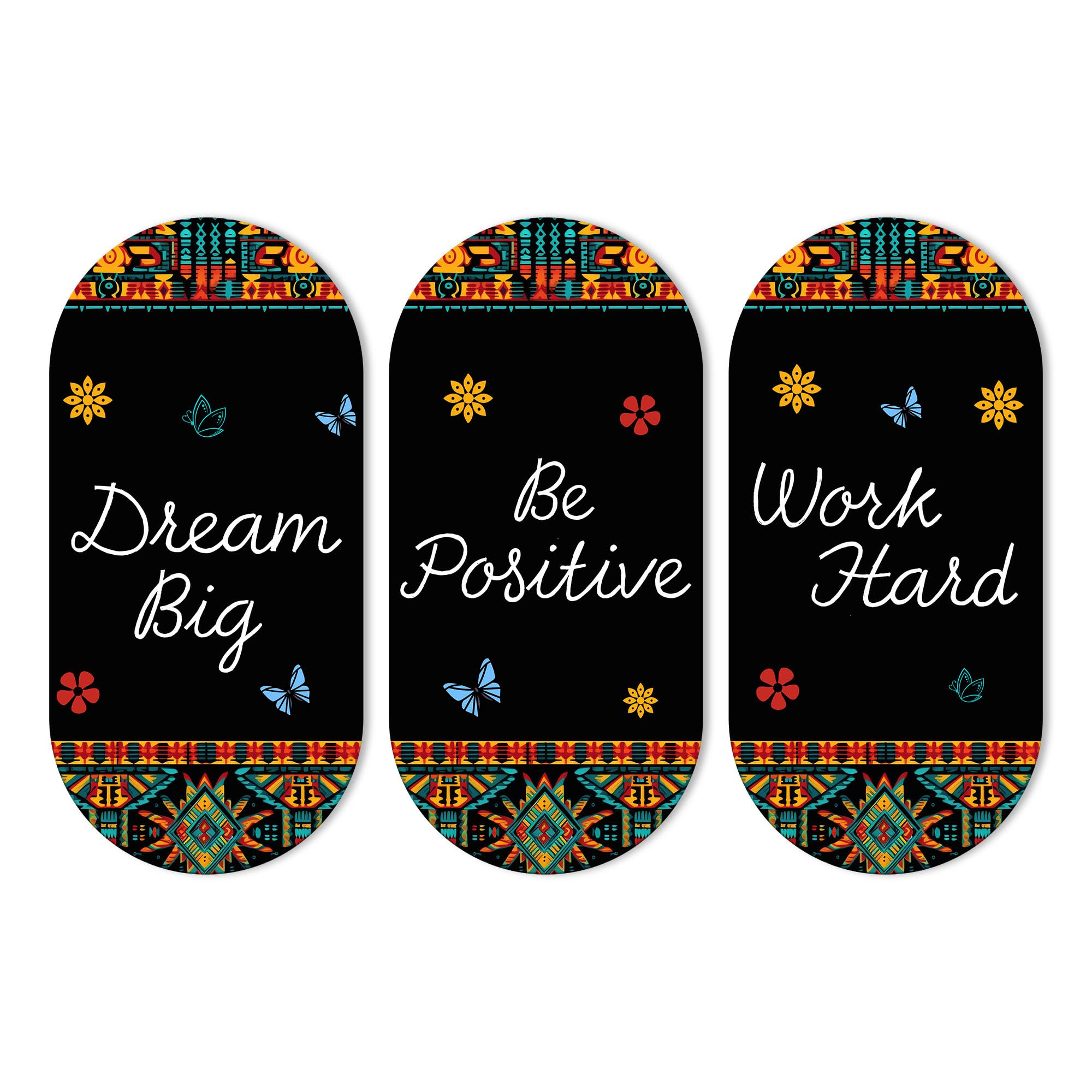 Artvibes Dream Big Positive Quotes Printed Wooden Wall Hanger For Home | Office | Living Room | Gift | Modern Decoration Items |