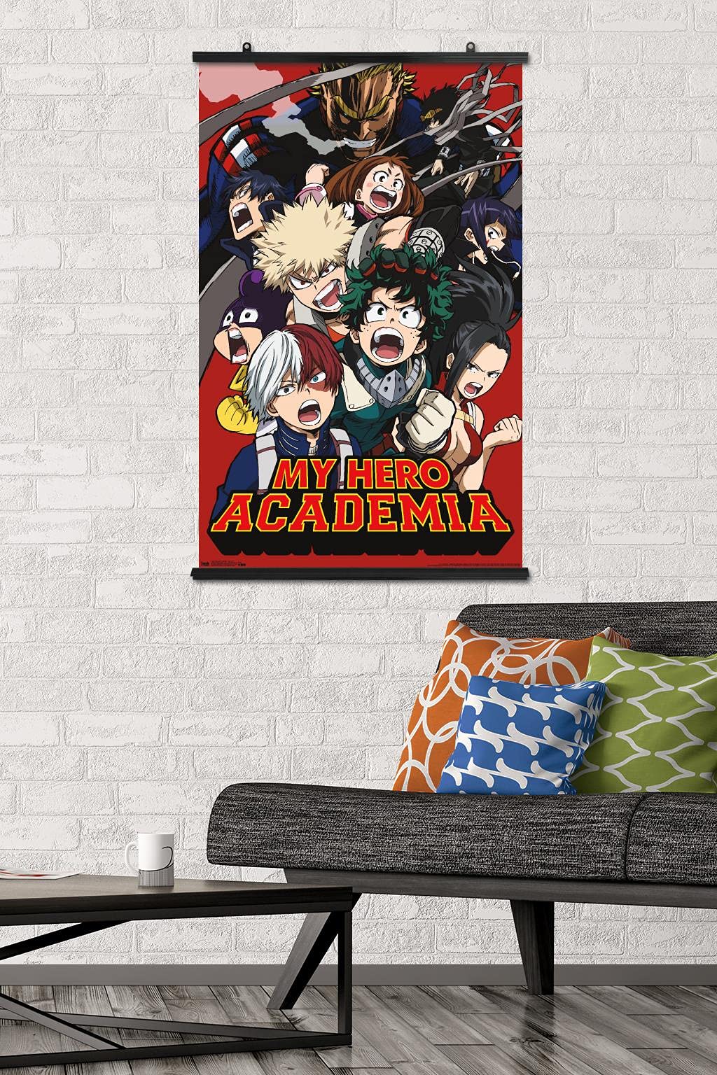 Trends International My Hero Academia - Key Art 2 Wall Poster, 34L X 22.4W, Poster & Clip Bundle