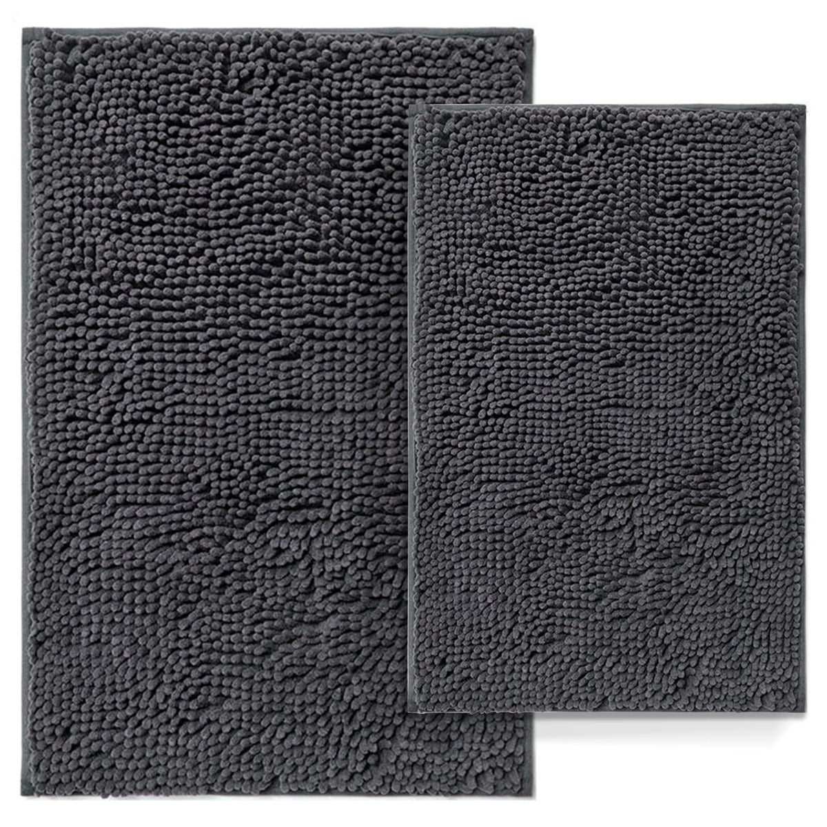 Bathroom Rugs Set 2 Piece Bathroom Mats Bath Rugs Non Slip Bath Rugs For Bathroom, Thick Soft Chenille Bathroom Rug Set, Bathtub