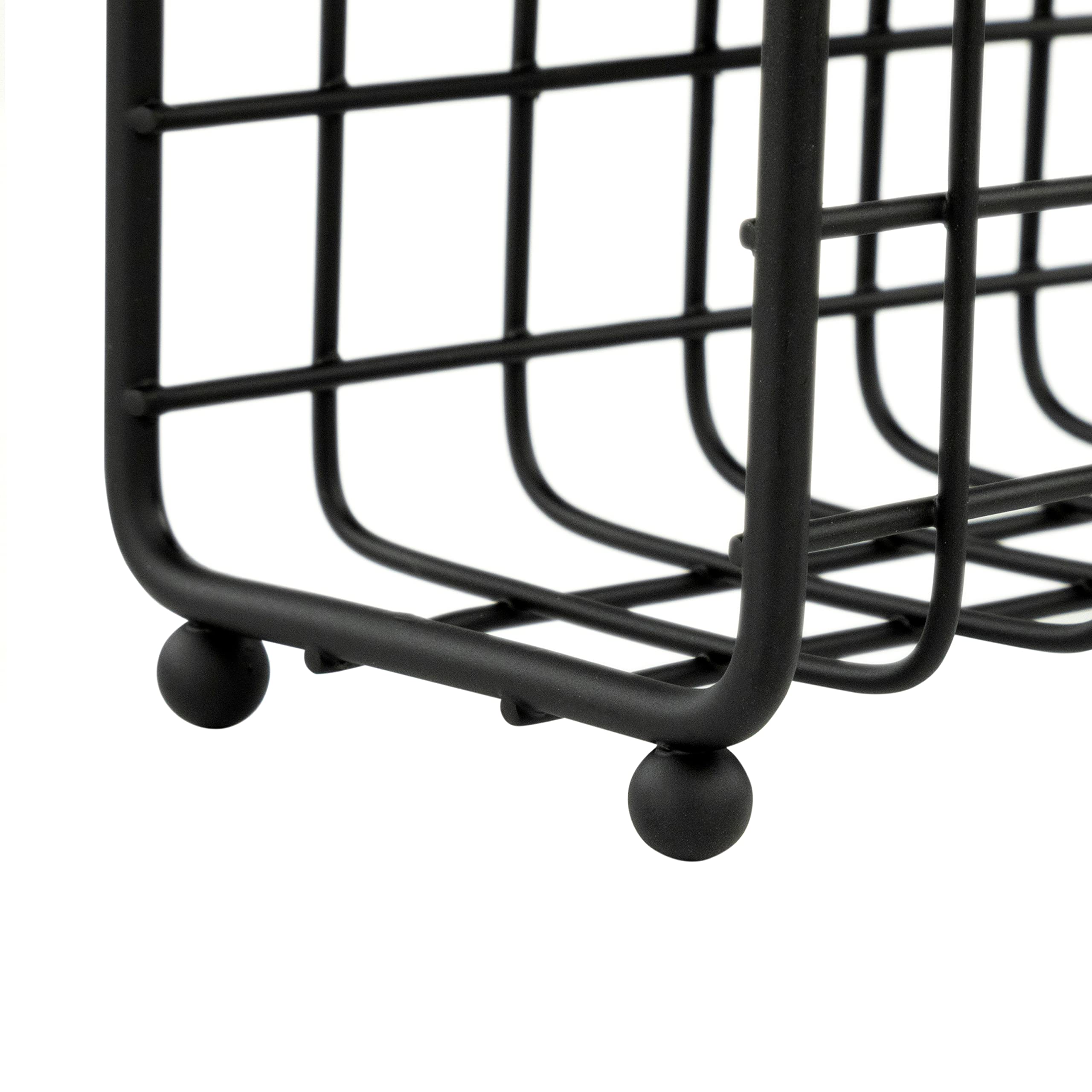 Spectrum Diversified Grid Holder Upright Rustic Paper Dispenser For Kitchen Tables & Countertops, Vertical Napkin Stand With Far
