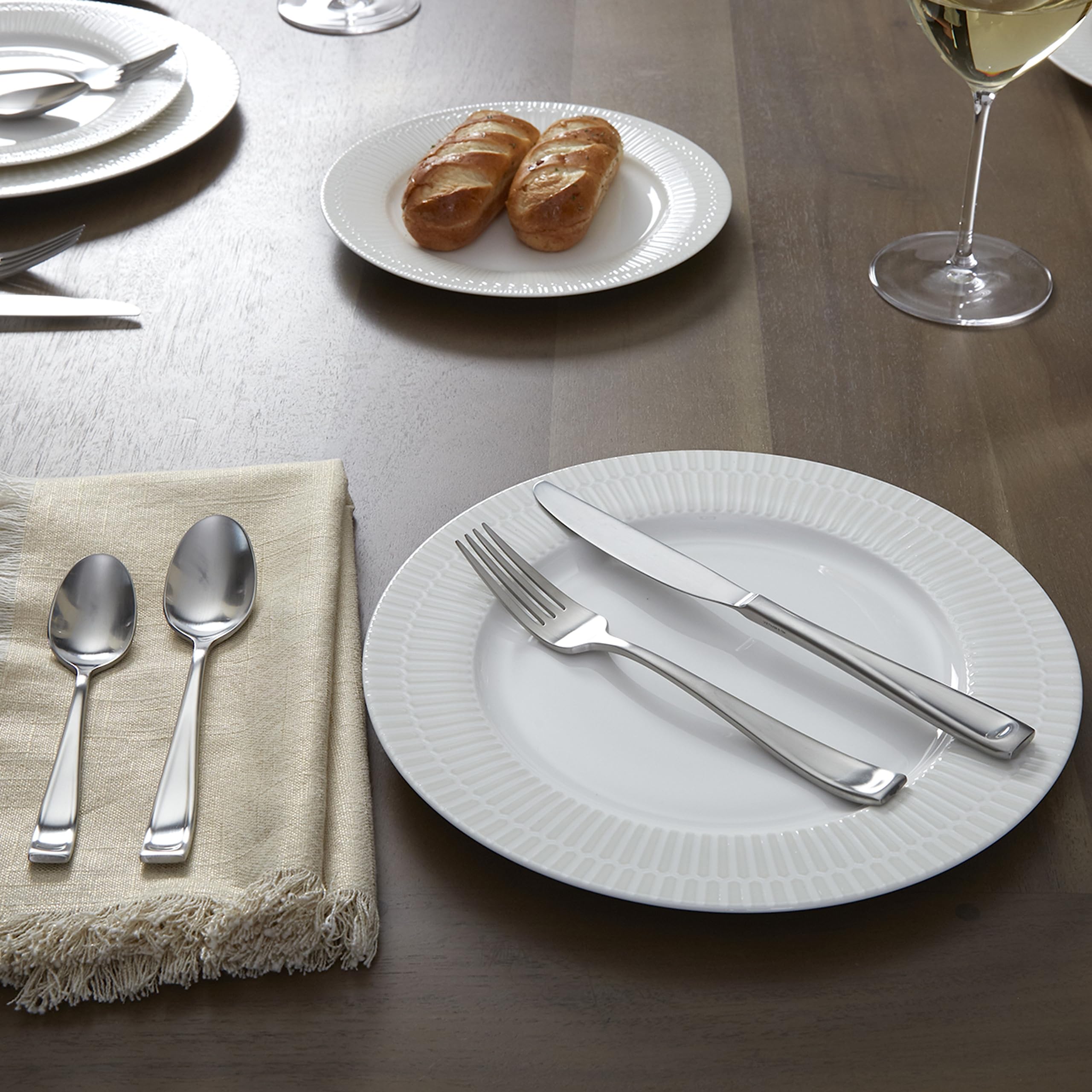 Oneida Moda Teaspoons, Set Of 4,Silver