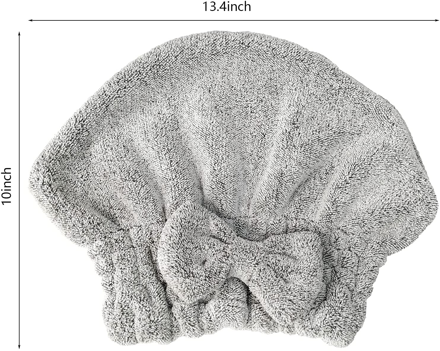 SportMore Microfiber Hair Towel Cap,Soft Absorbent Quick Drying Cap for Curly Thick Hair, Wrap Cap for Women Girls-Set of 2 Pcs