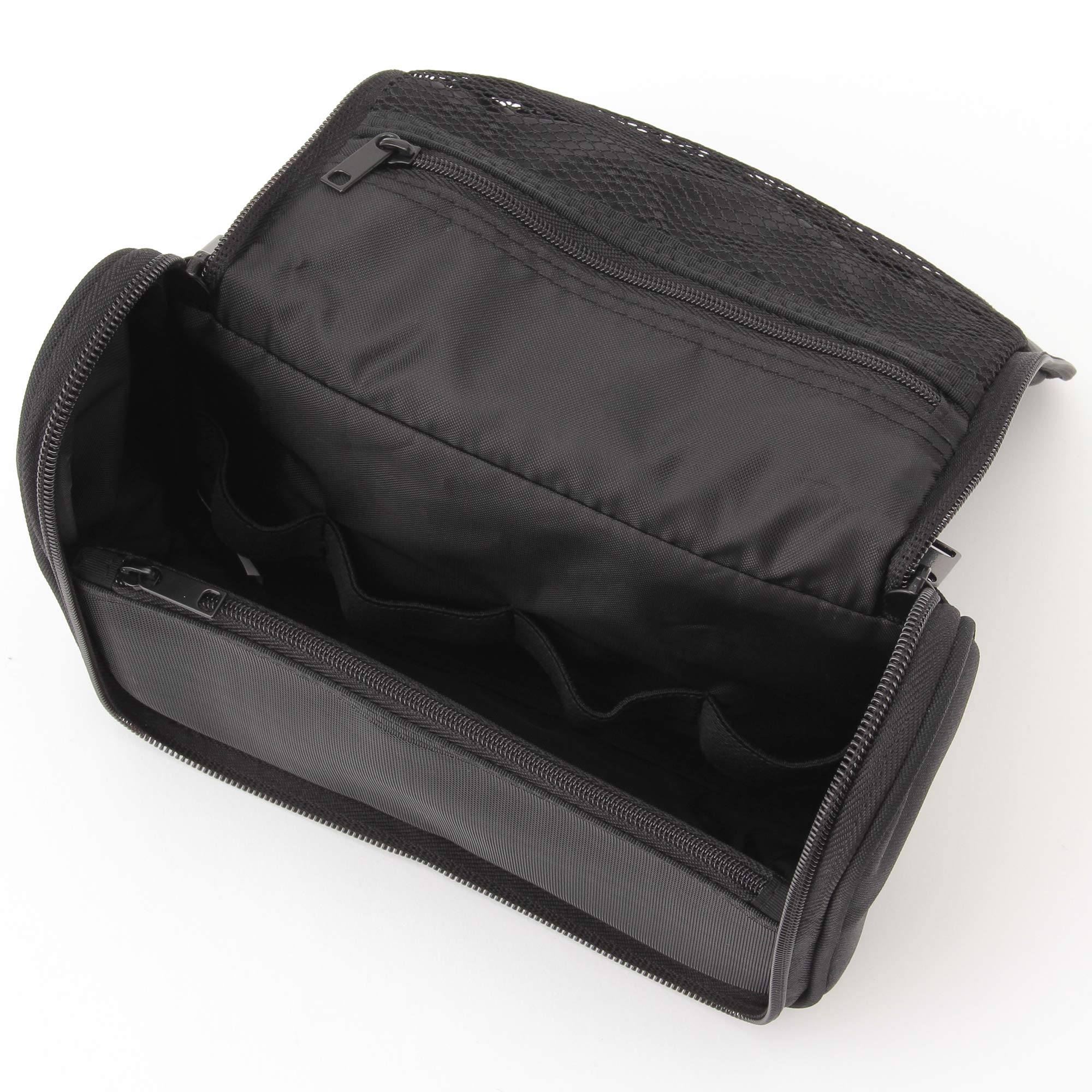 Muji Polyester Hanging Travel Case, 16 Cm Width X 19 Cm Depth X 6 Cm Height, Black