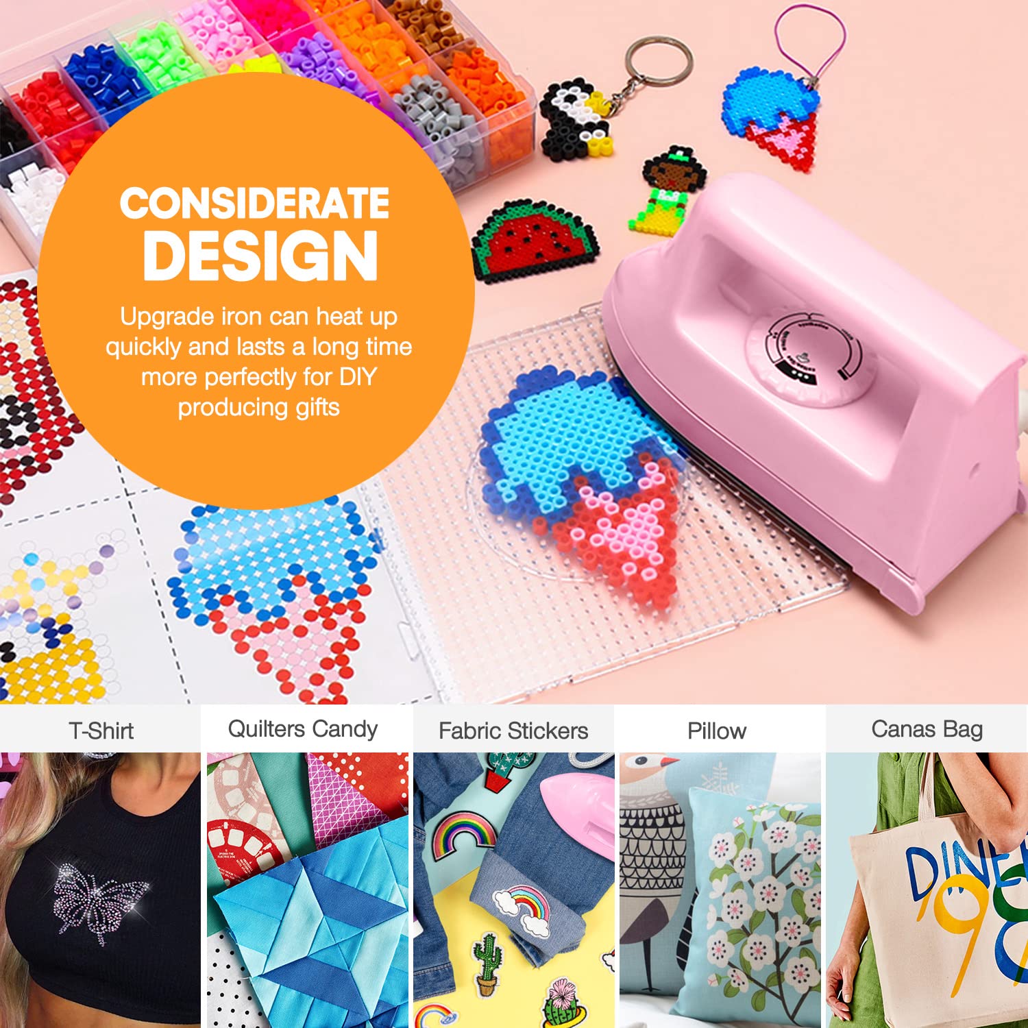 Mini Iron For Crafts Quilting, Travel Iron Household Iron Easy Iron Supplies Mini Electric Iron, Mini Heat Press Machine Sewing