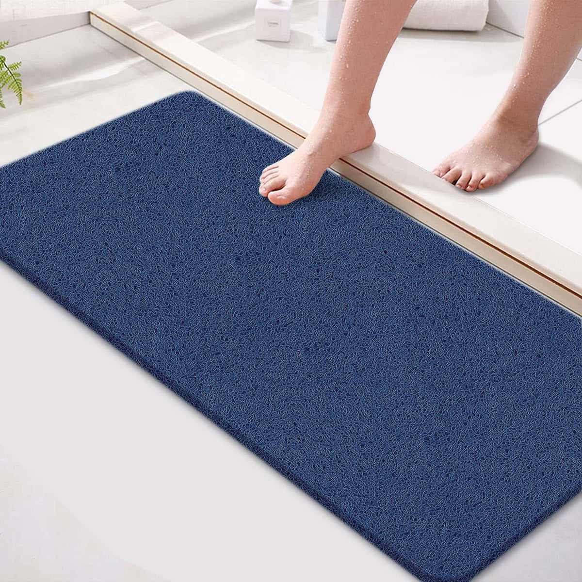 Loofah Shower Mat Non Slip - 15.7  36 Inch Shower Mats For Showers Anti Slip - Shower Foot Scrubber Mat - Shower Non Slip Mat -