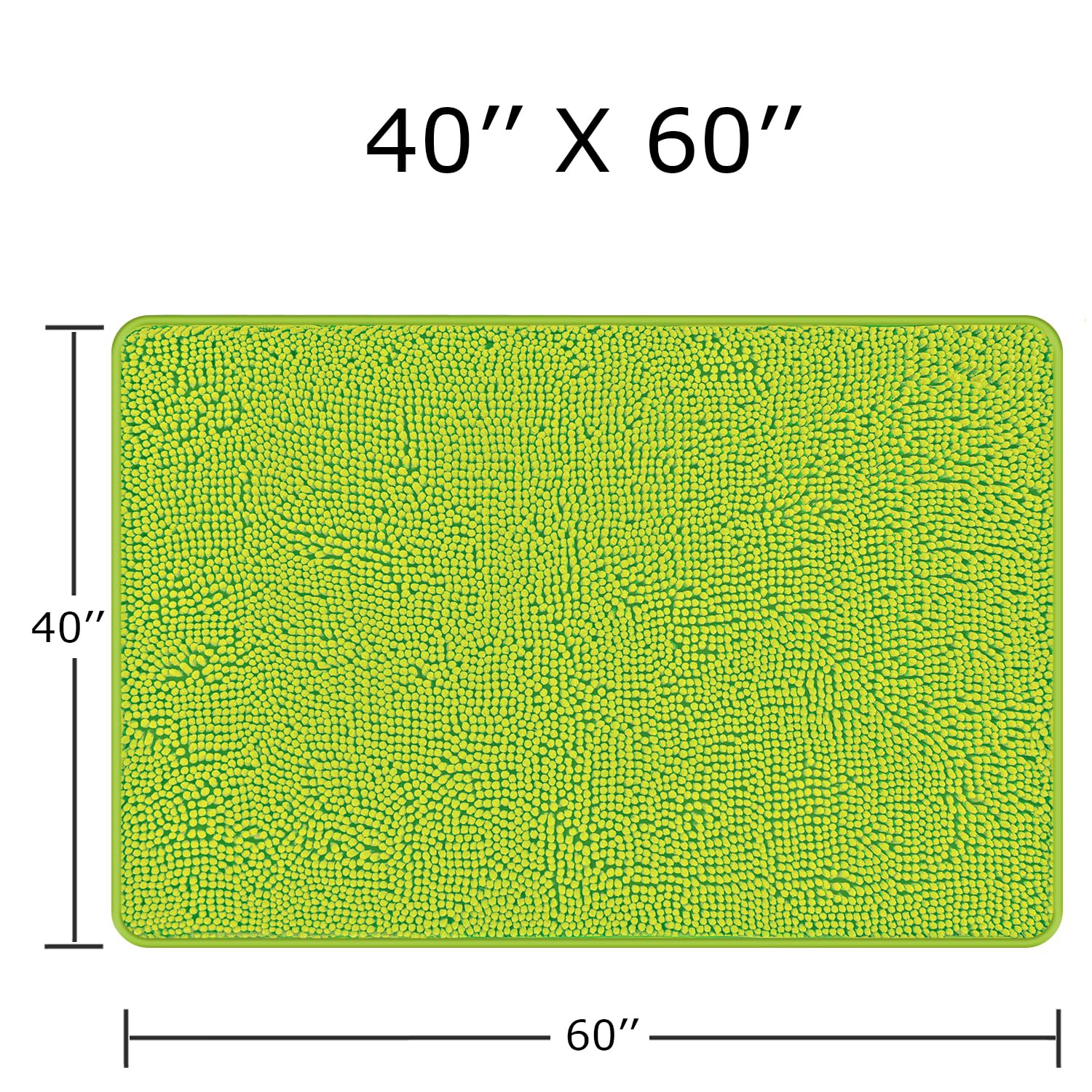 Pureswan Bathroom Runner Rug - Extra Long Large Bath Mat | Absorbent And Washable Thick Chenille Bath Rug Non-Slip Runner Rug Fo