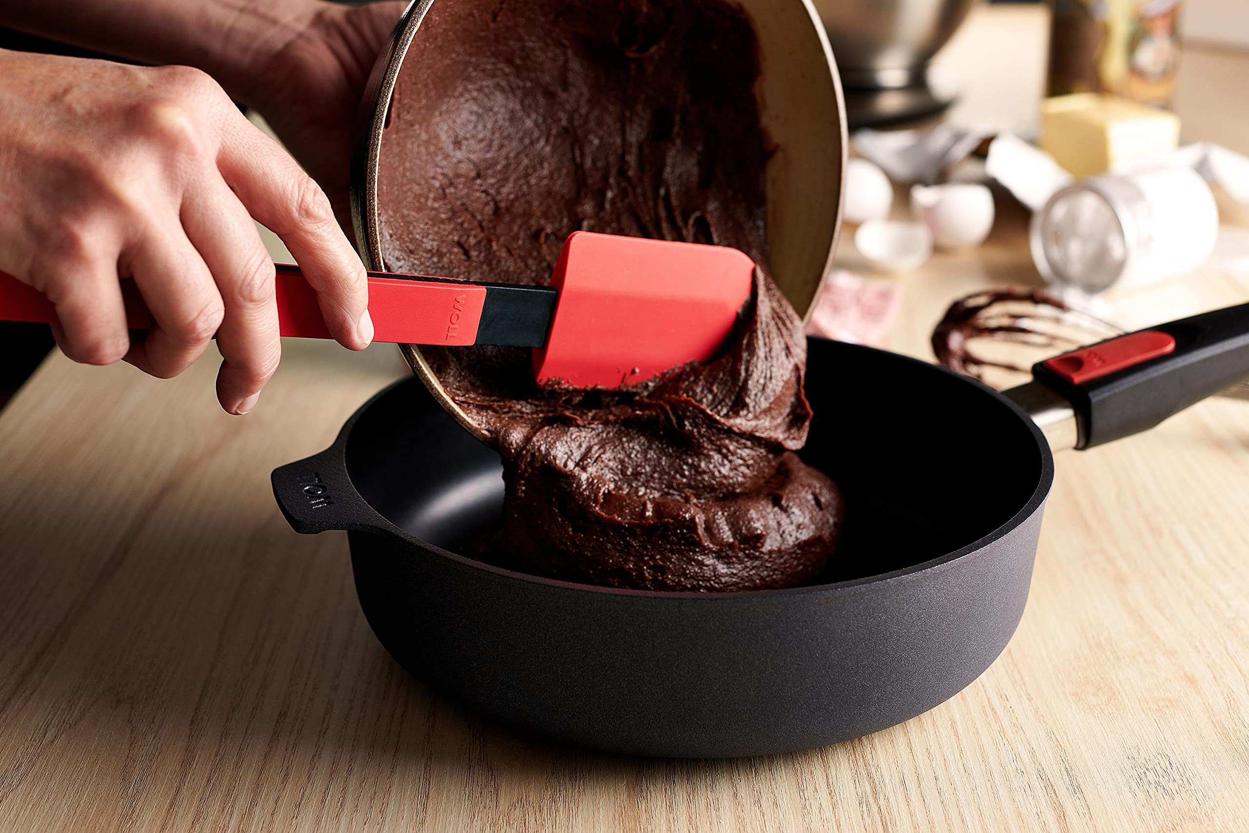 Woll Diamond 1724Dpi Lite Cast High Randpfanne Induction 24 Cm Diameter 7 Cm High With Removable Handle