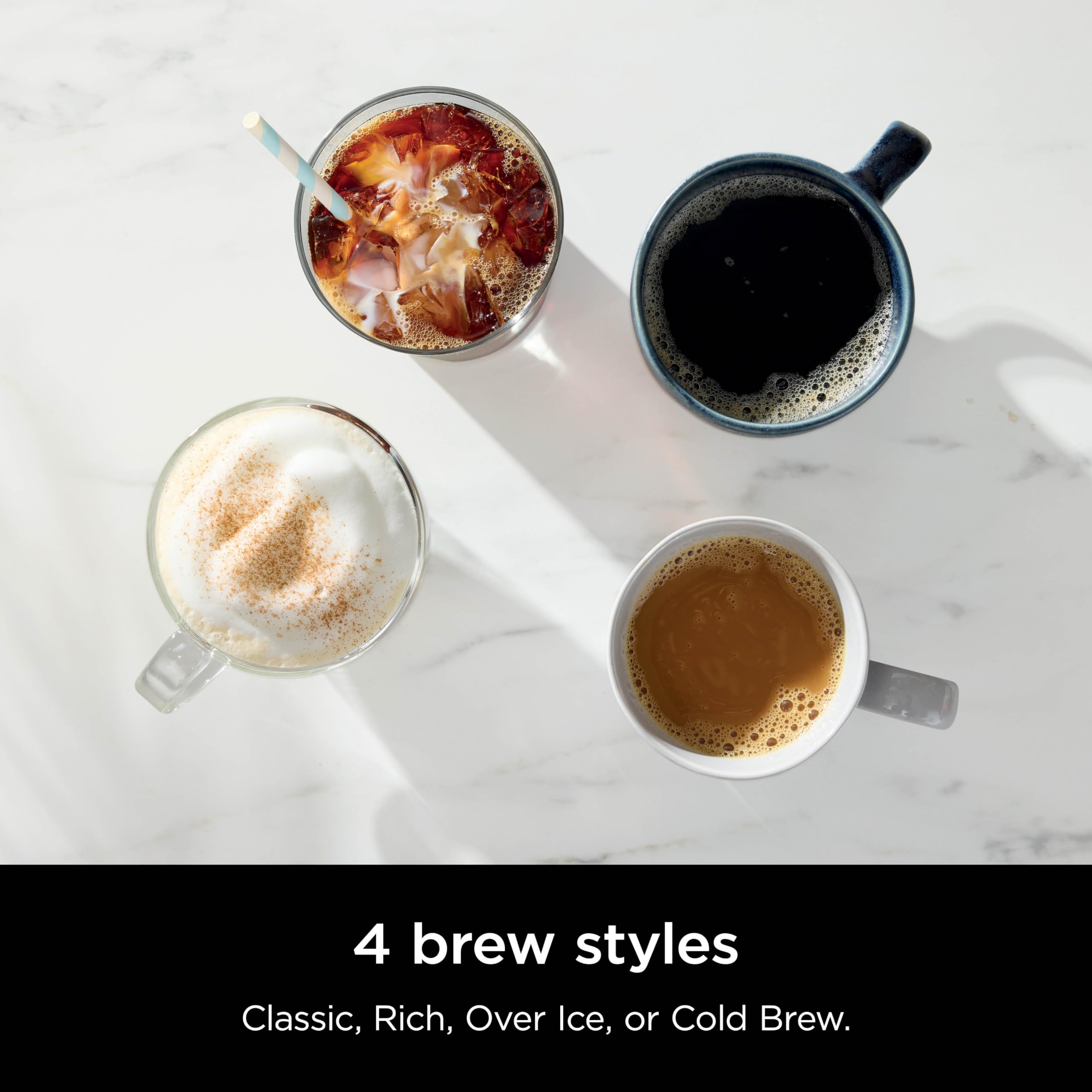Ninja Hot & Iced Xl Coffee Maker With Rapid Cold Brew, 4 Brew Styles, 8 Sizes Small Cup To Travel Mug, Single-Serve Coffee Brewe