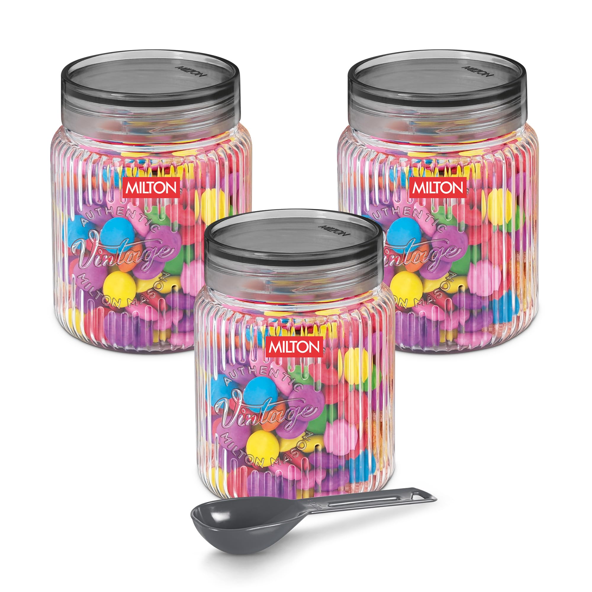 Milton Olive 750 Airtight Food Grade Modular Plastic Container | Bpa Free, Stackable & Transparent | Wide Mouth With See-Through