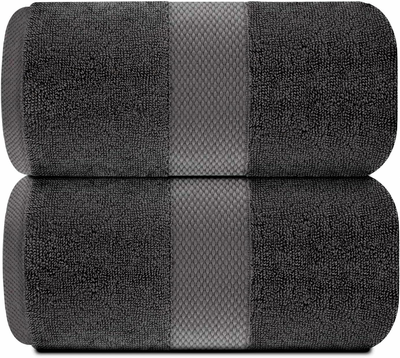 White Classic Luxury Bath Sheets Towels For Adults Extra Large | Highly Absorbent Hotel Collection | 35X70 Inch | 2 Pack (Charco