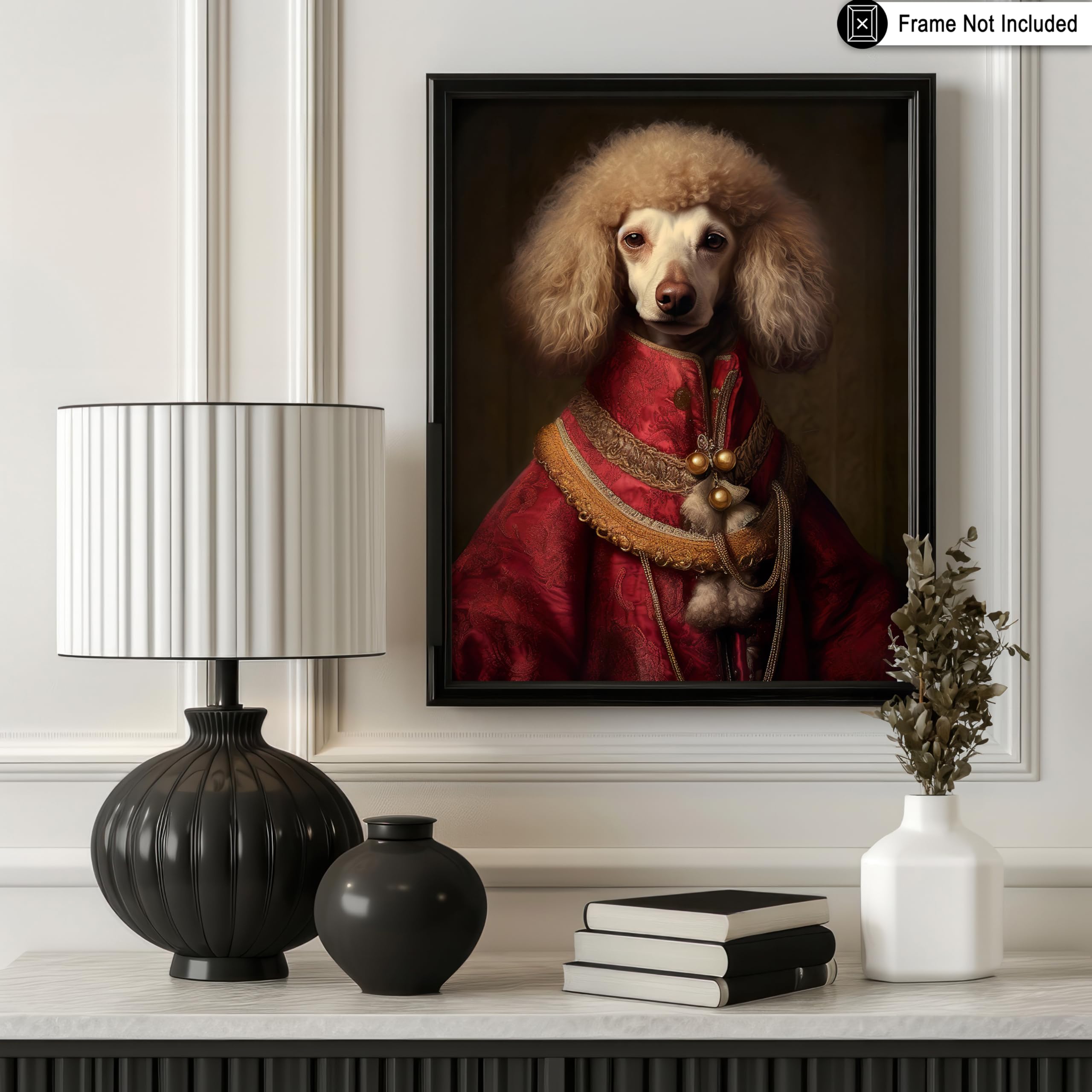 Poster Master Aristocratic Poodle Poster - Dog Print - Renaissance Art - Dog Breed Art - Gift For Men, Women & Animal Lover - Fu