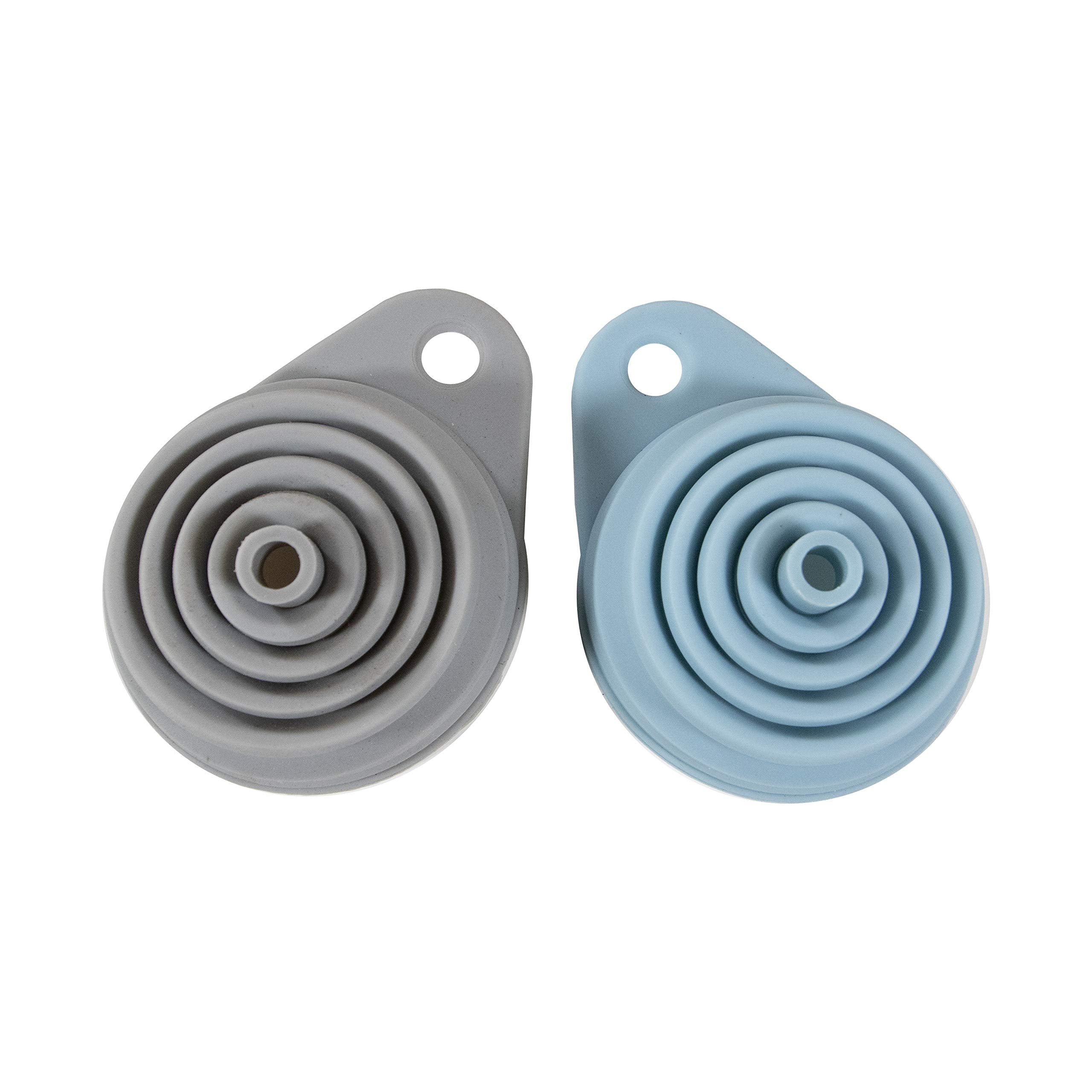 Simply Served Collapsible Funnels, Standard, Gray And Blue