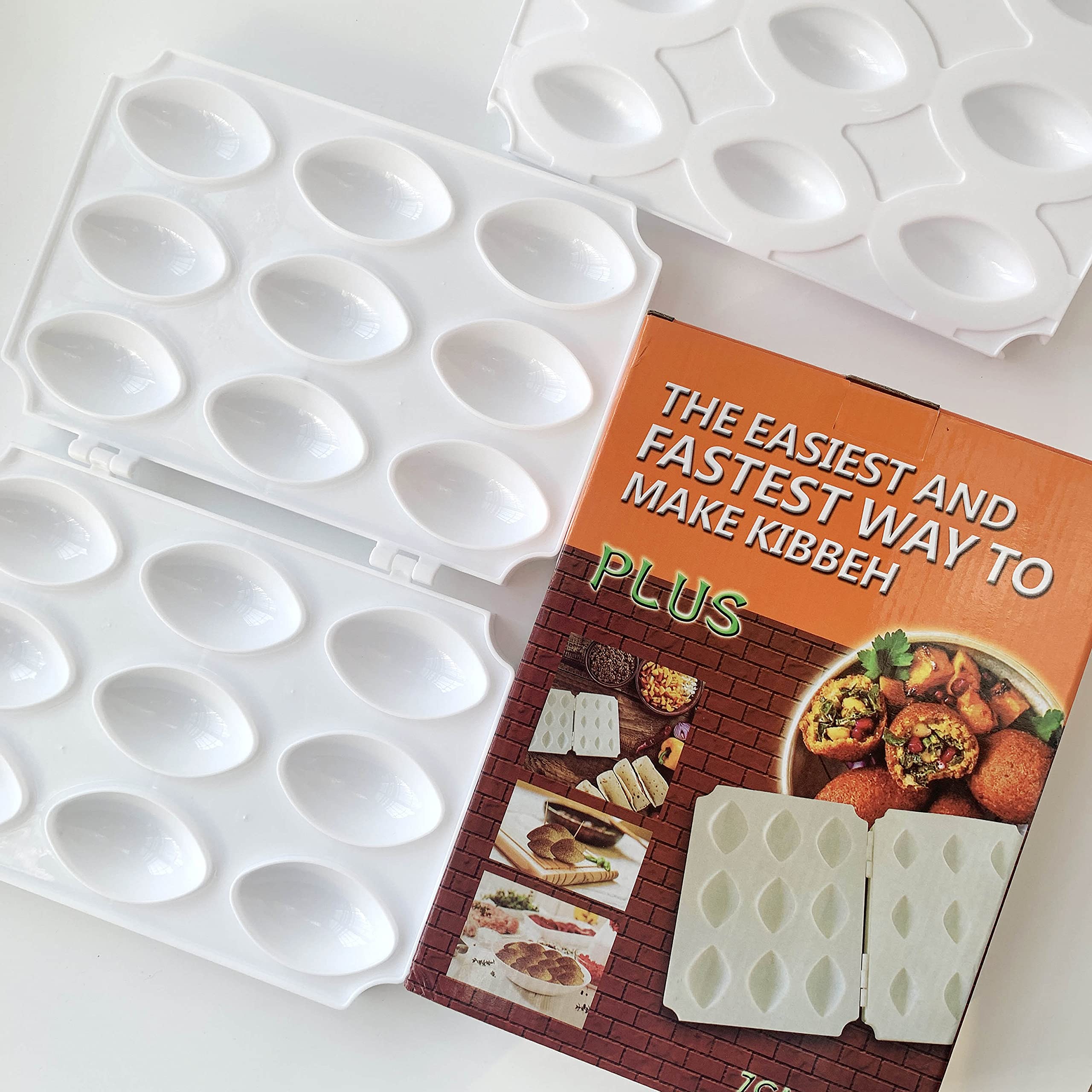 Aoipend Kibbeh Rolls Maker Mold 9 Grids Meatball Mold Tool 7Cm