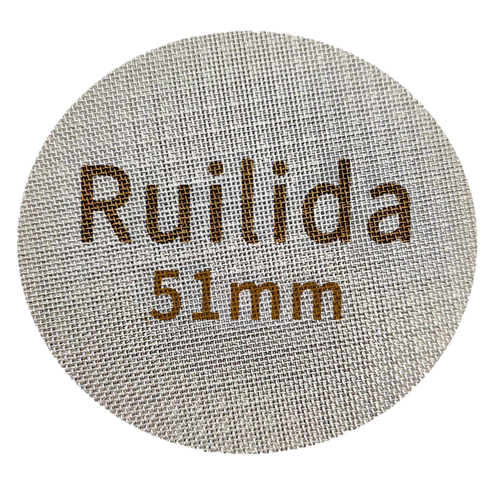 Ruilida Espresso Puck Screen 51Mm, Reusable 1.7Mm Thickness 150M 316 Stainless Steel Professional Barista Coffee Filter Mesh Pla