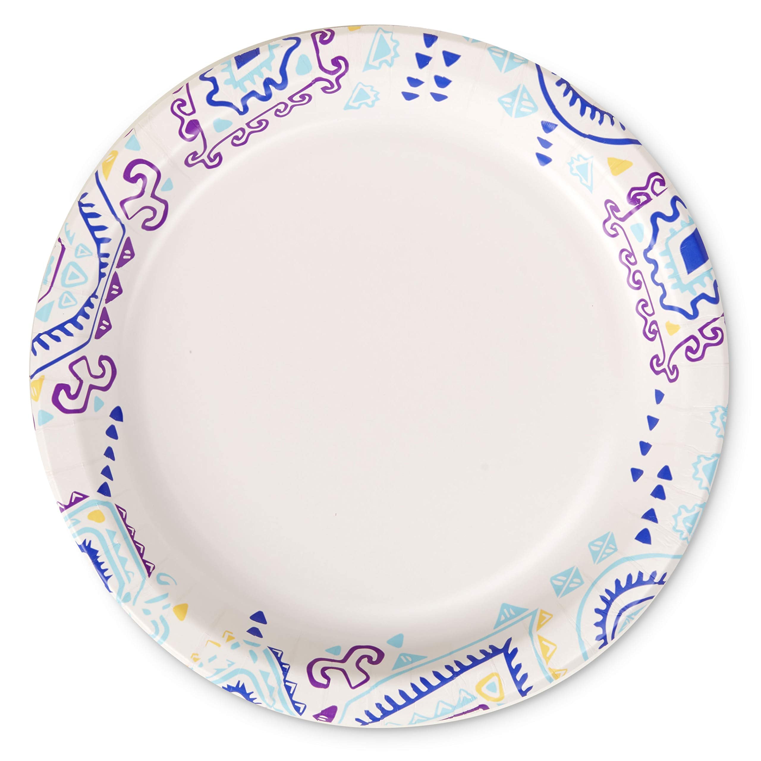 Great Value Heavy Duty Party Paper Plates, 100 ct, Multicolor, Model NBTFA7V, Premium Quality