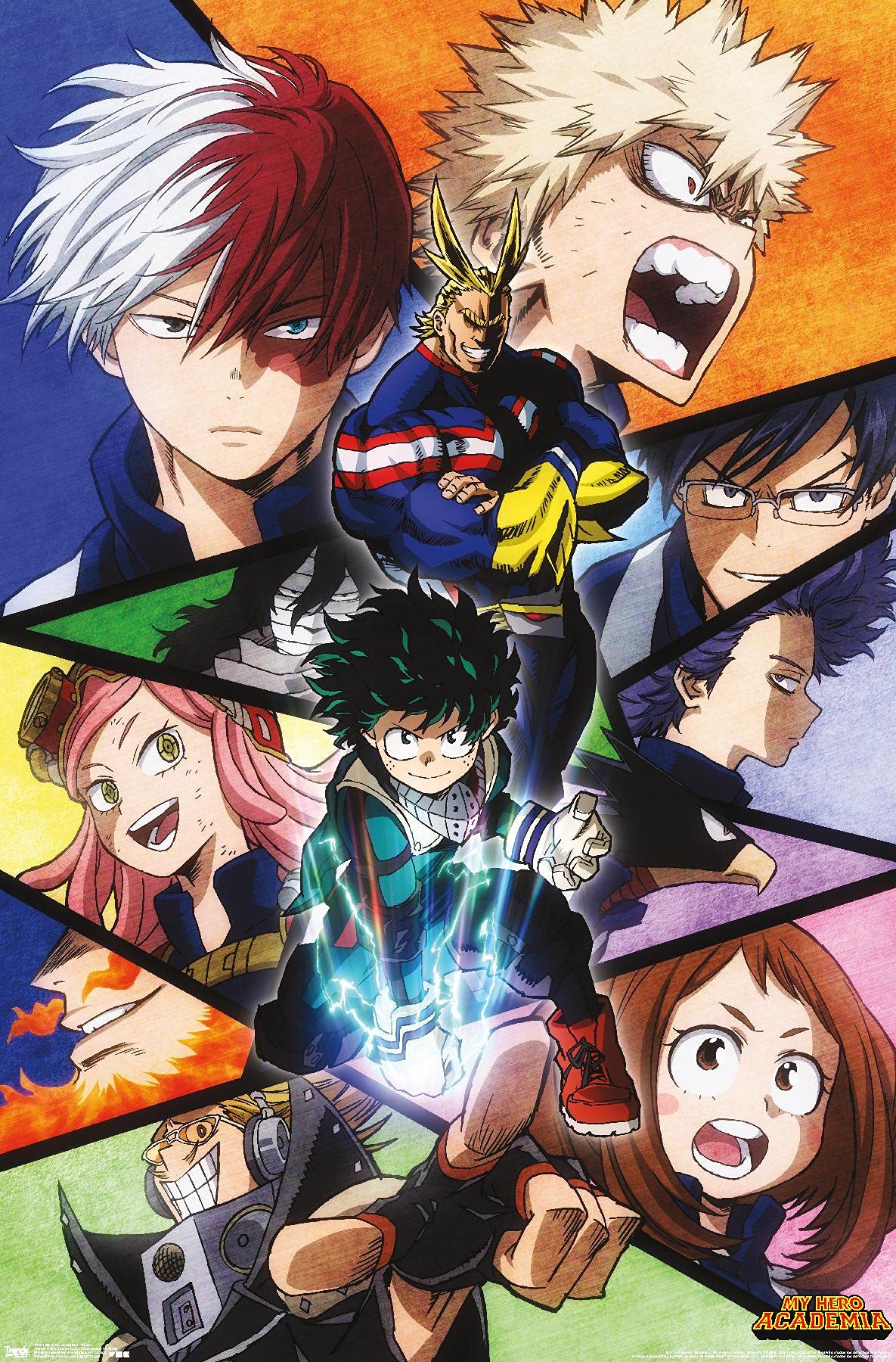 Trends International My Hero Academia-Faces Wall Poster, 22.375'' X 34'', Premium Unframed
