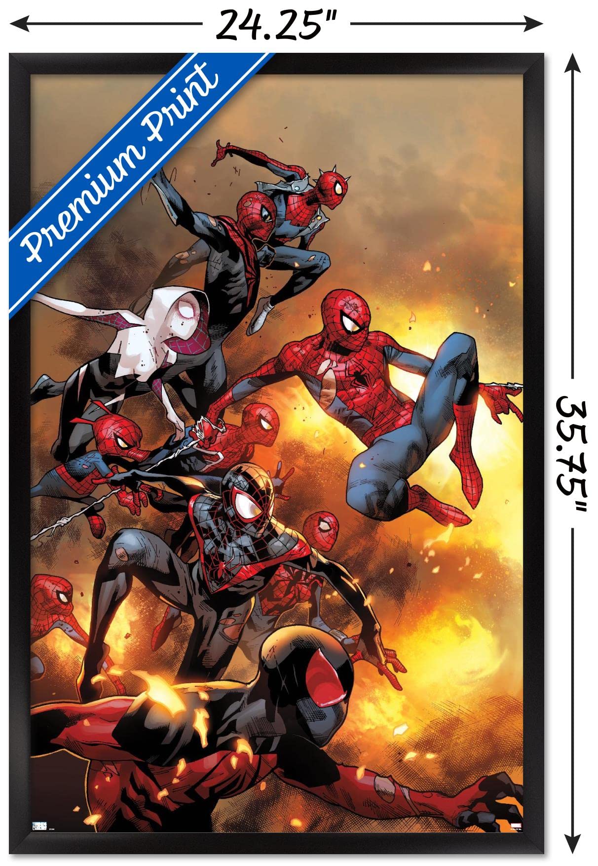 Trends International Marvel Comics - Spider-Verse - The Amazing Spider-Man #13 Wall Poster, 22.37'' X 34.00'', Black Framed Vers