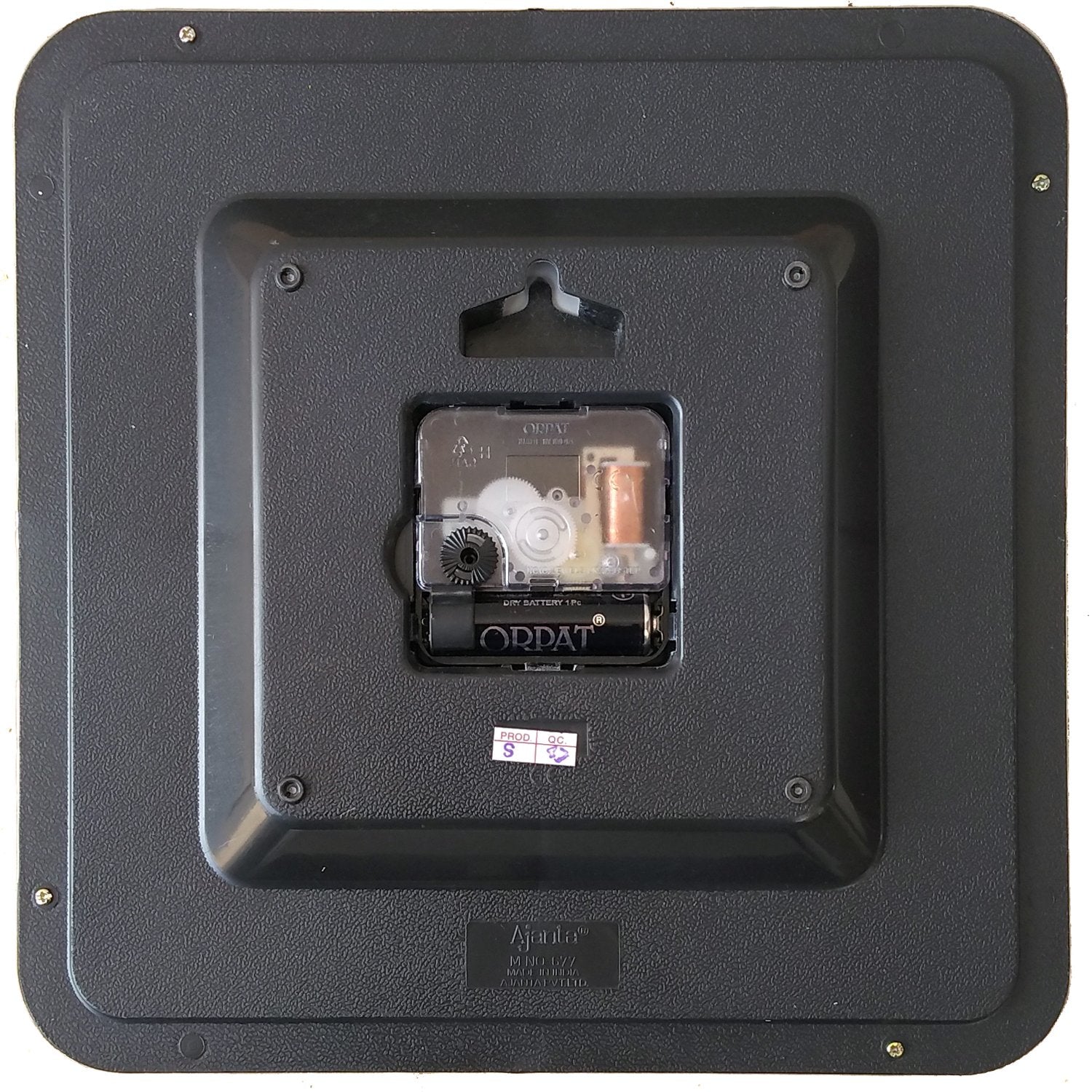 Ajanta Plastic Abstract Simple Clock (White, 677 Dx)24W X 39.5H Centimeters, Analog