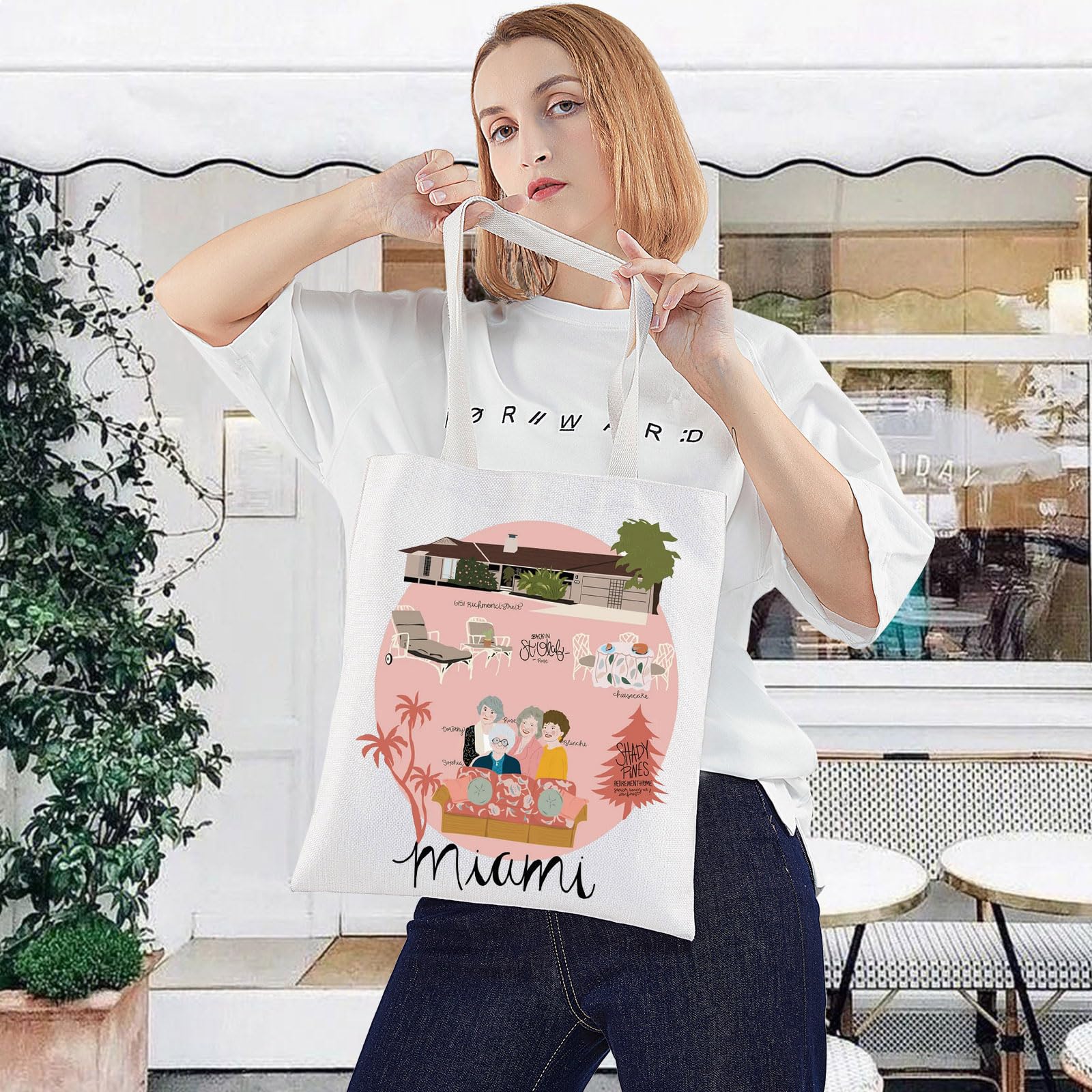 Levlo Rose & Dorothy & Sophia Tote Bag Miami Golden Tv Show Fans Gift Rose & Dorothy & Sophia Fans Merchandise (Miami Golden Tot