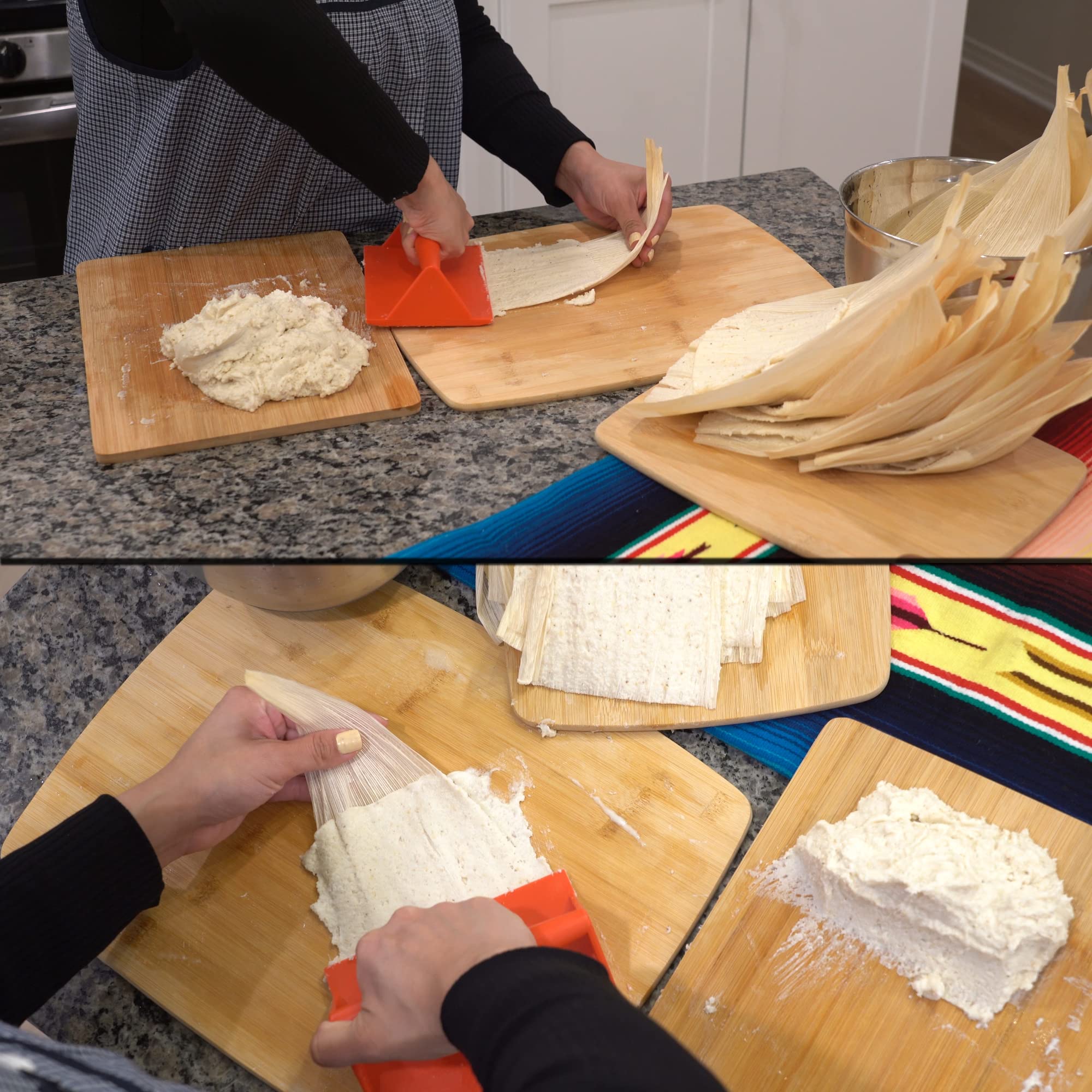 Tamales Masa Spreader | 2 Pcs Pack, Improved Grip Design | Masa Spreader For Tamales | Easy To Use Tool For Making Tamales | Tam