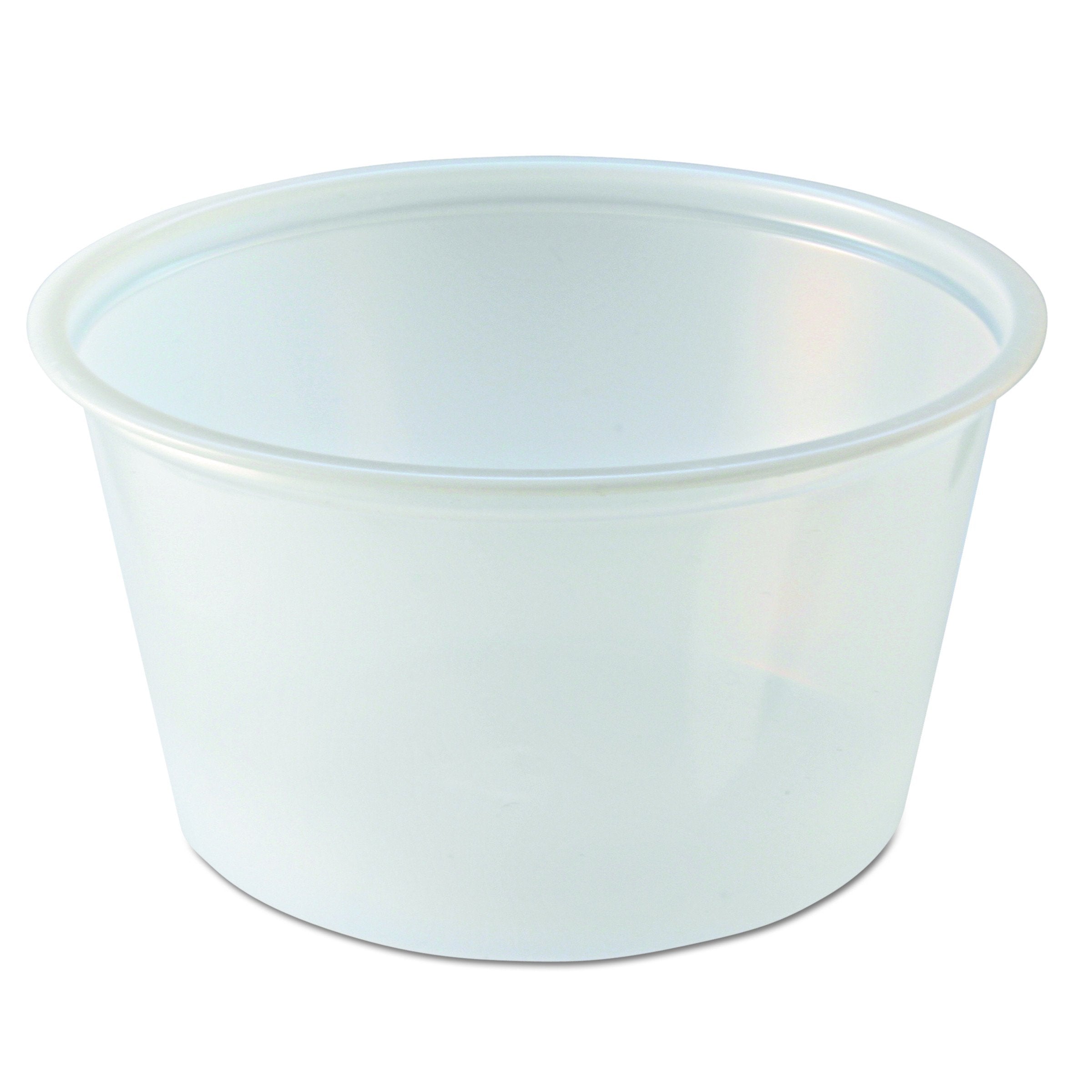 Fabri Kal PC400 4-Ounce Capacity 3.1-Inch Top Width by 2.3-Inch Bottom Width by 1.6-Inch Height Translucent Polystyrene Portion 