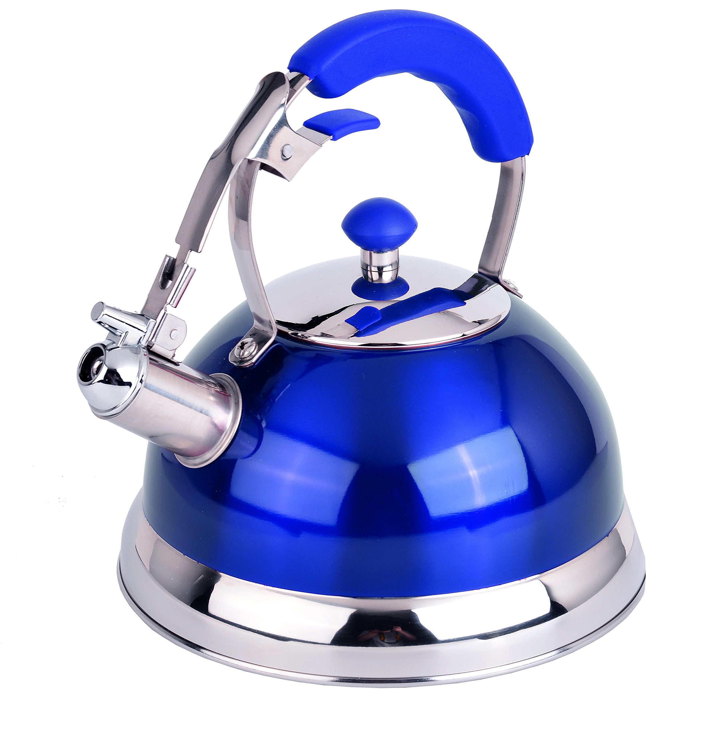 - 2.7 Lt Heavy Duty S.S Metallic Blue Whistling Kettle