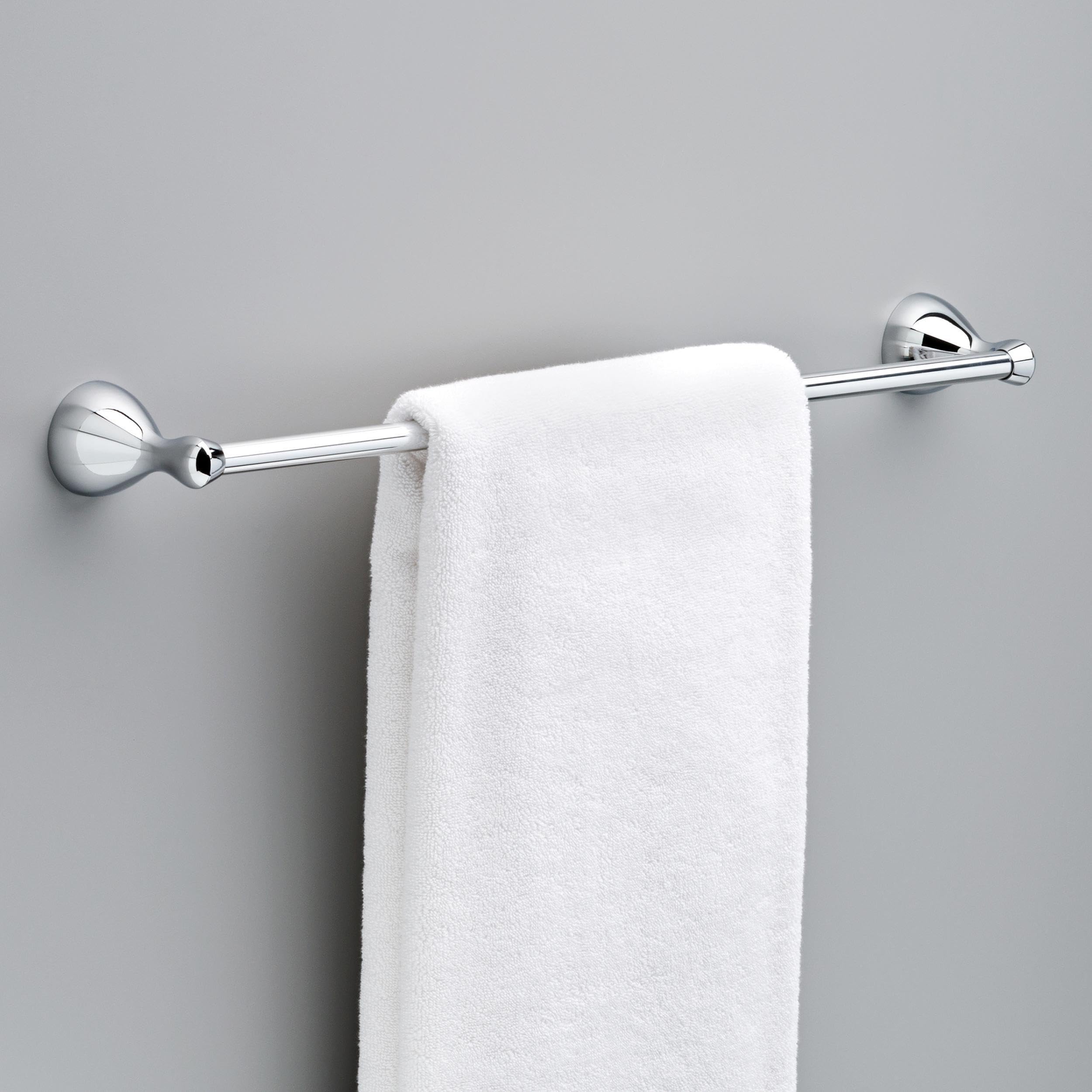 Delta Foundations (1-Pack) 24'' Towel Rack For Bathroom Polished Chrome Bar Holder Wall Mounted Rod, Hardware | Accessories Fnds