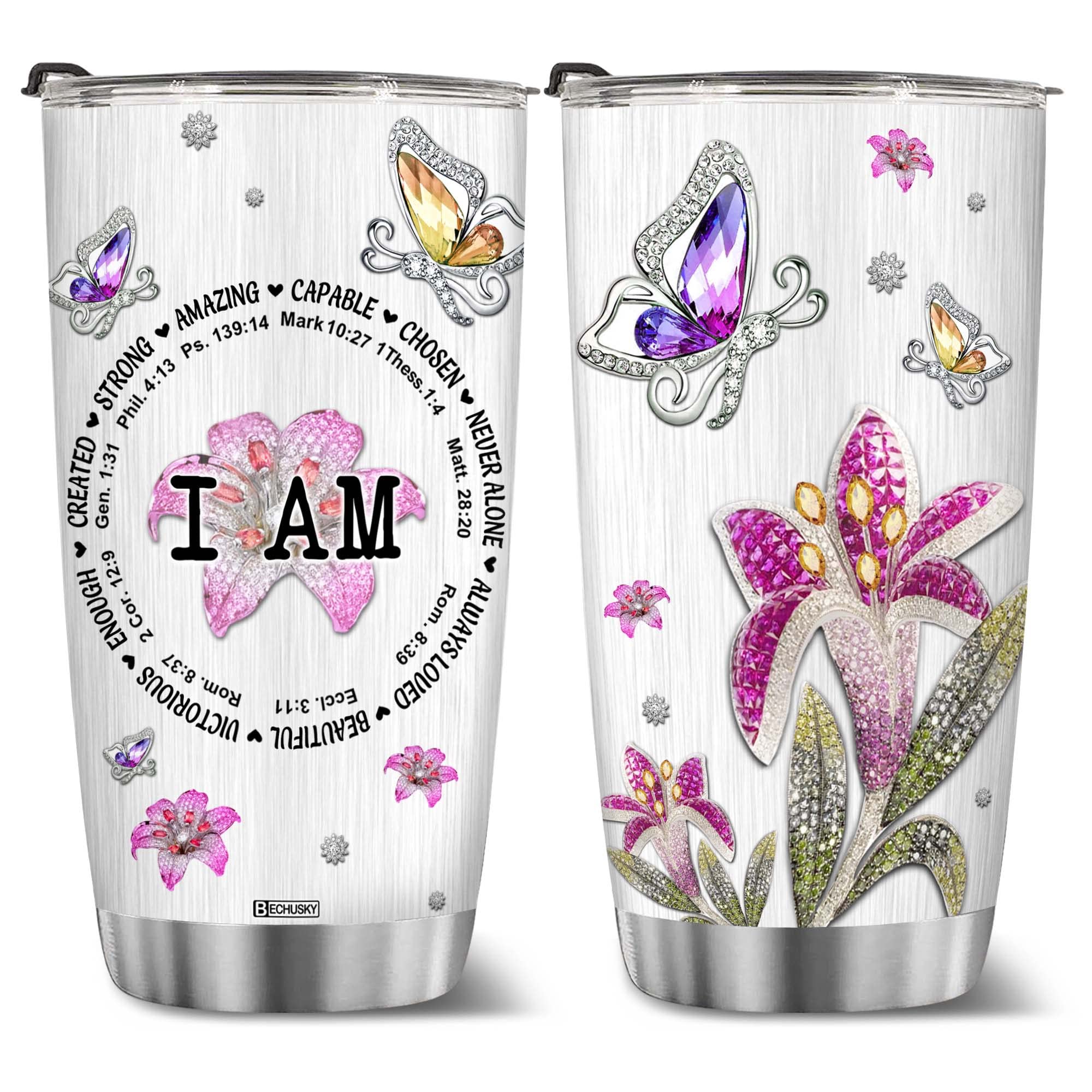 Bechusky Christian Gifts For Women - Birthday Friend Mom, Tumbler Religious 11Oz
