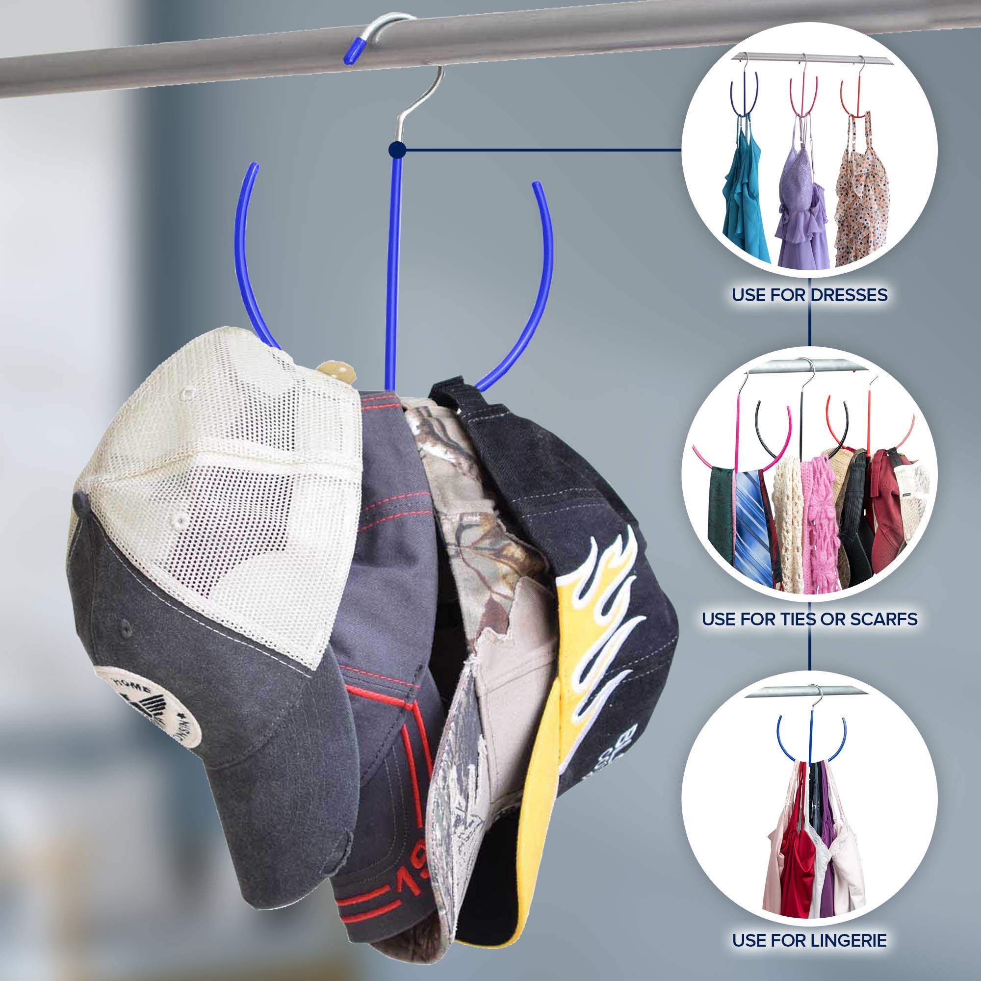 Belt Scarf Hanger Space Saving Organizer Hanging Multi Purpose Ties Shoe Rack Gym Bag Organizer Closet Organization Easyview