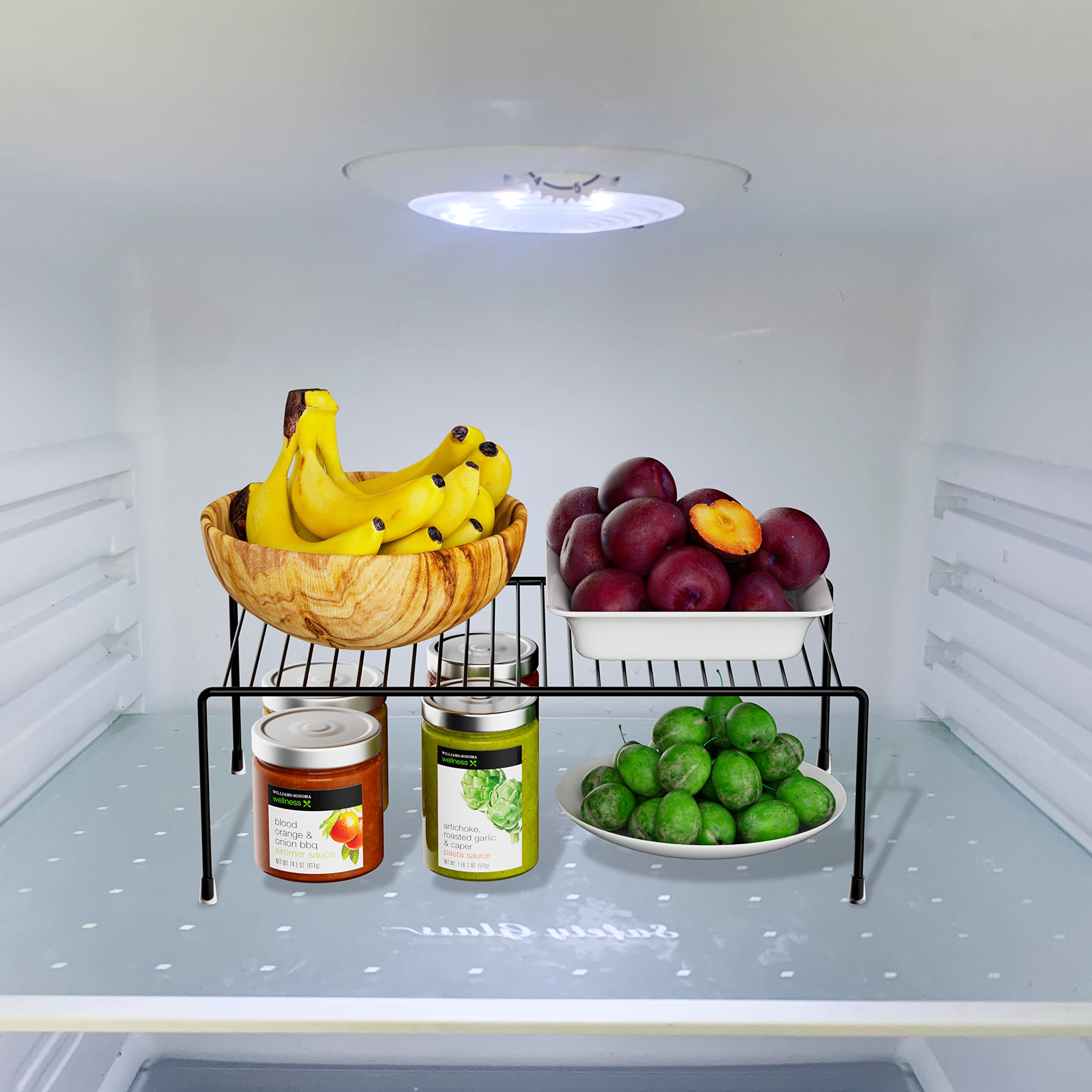 Gedlire Cabinet Storage Shelf Rack Set Of 6, Medium (13 X 9.4 Inch) Rustproof Metal Wire Kitchen Cabinet Organizer And Storage,