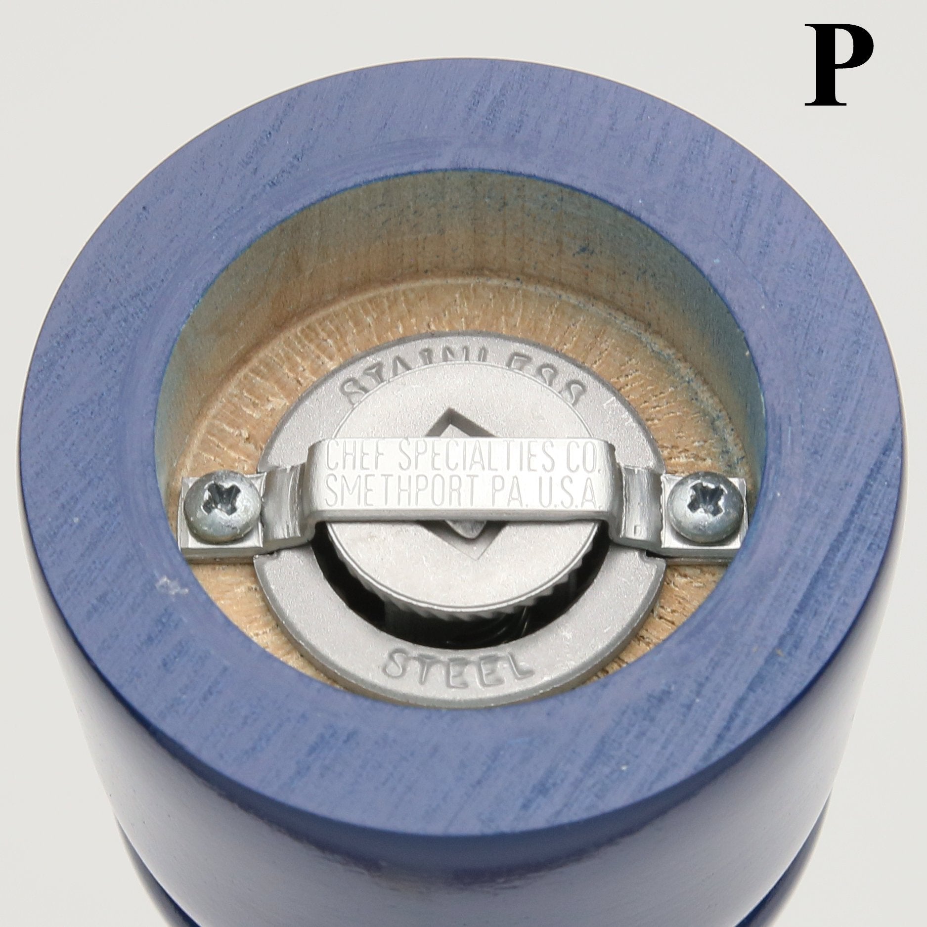 Chef Specialties 8 Inch Windsor Pepper Mill And Salt Shaker Set - Cobalt Blue