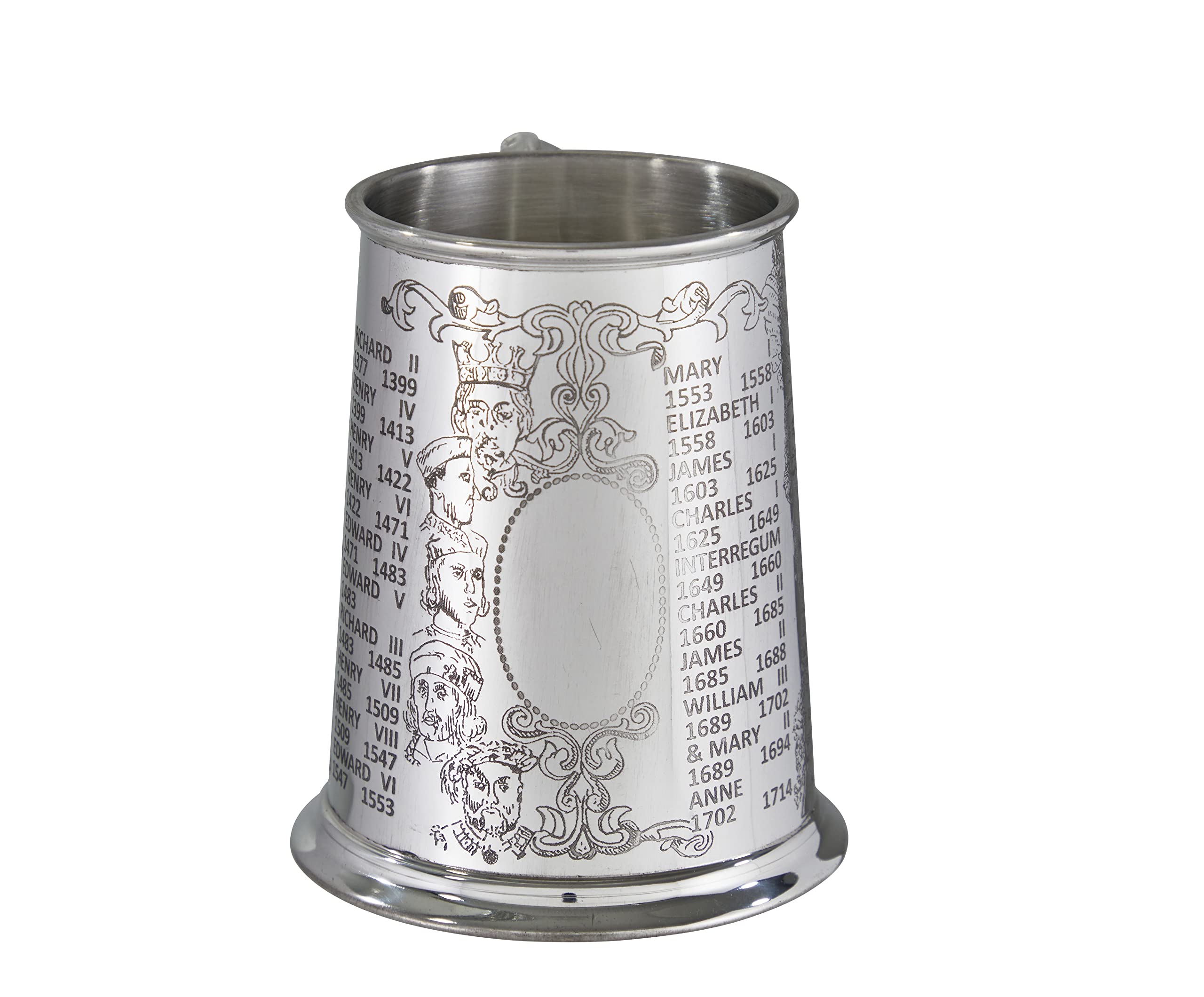 Great Gifts Uk Wentworth Pewter- Kings And Queens Pewter Tankard