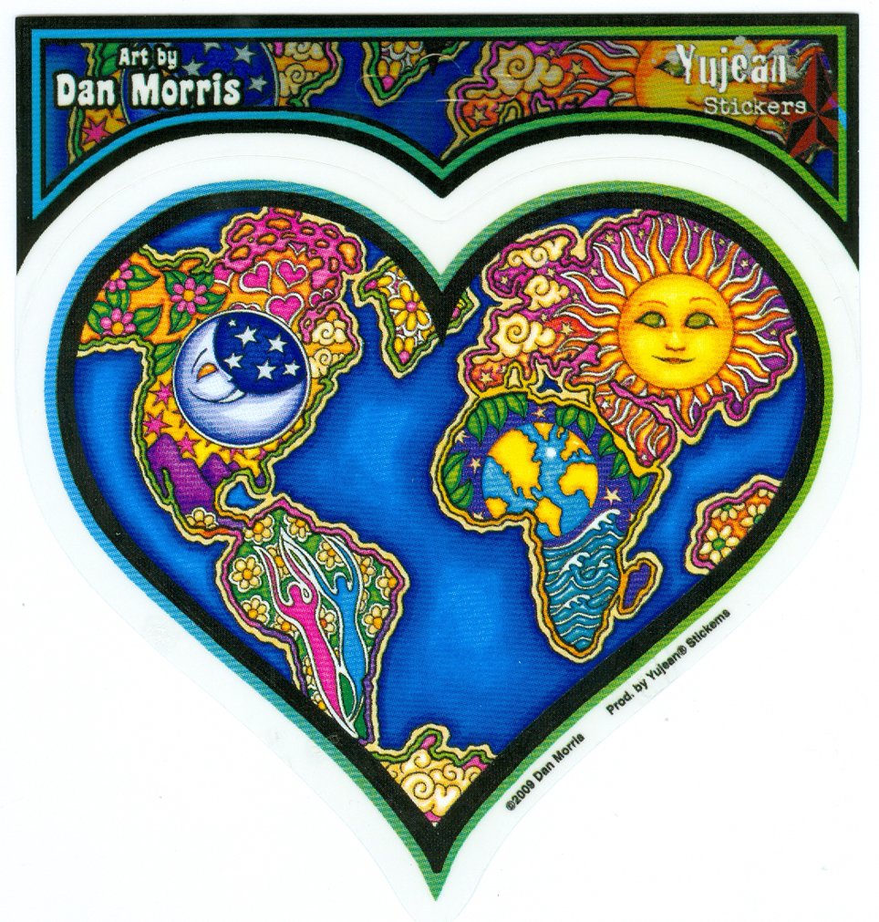 Dan Morris - Earth Heart - Sticker/Decal