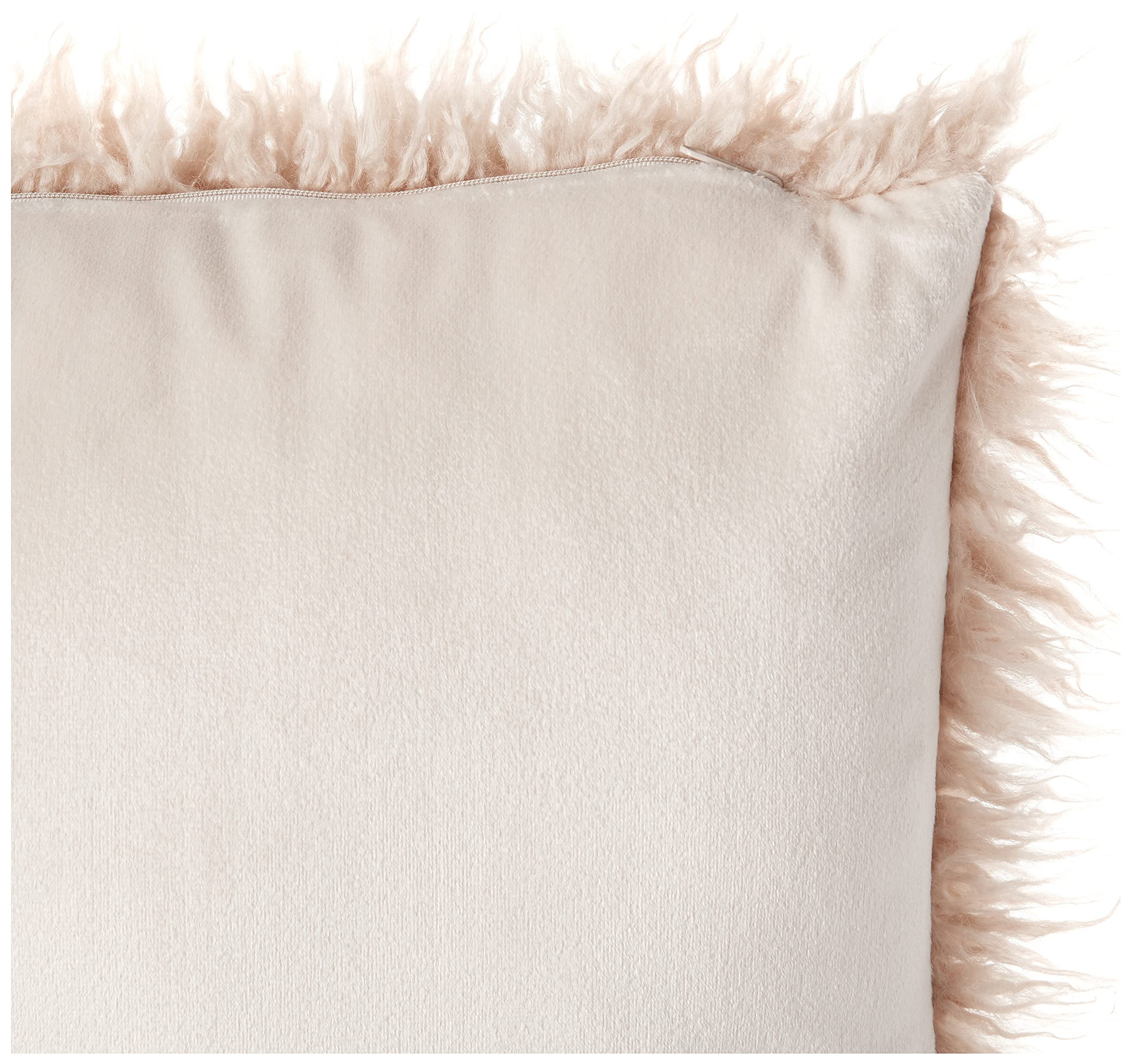 Saro Lifestyle Mongolian Faux Fur Poly Filled Throw Pillow
