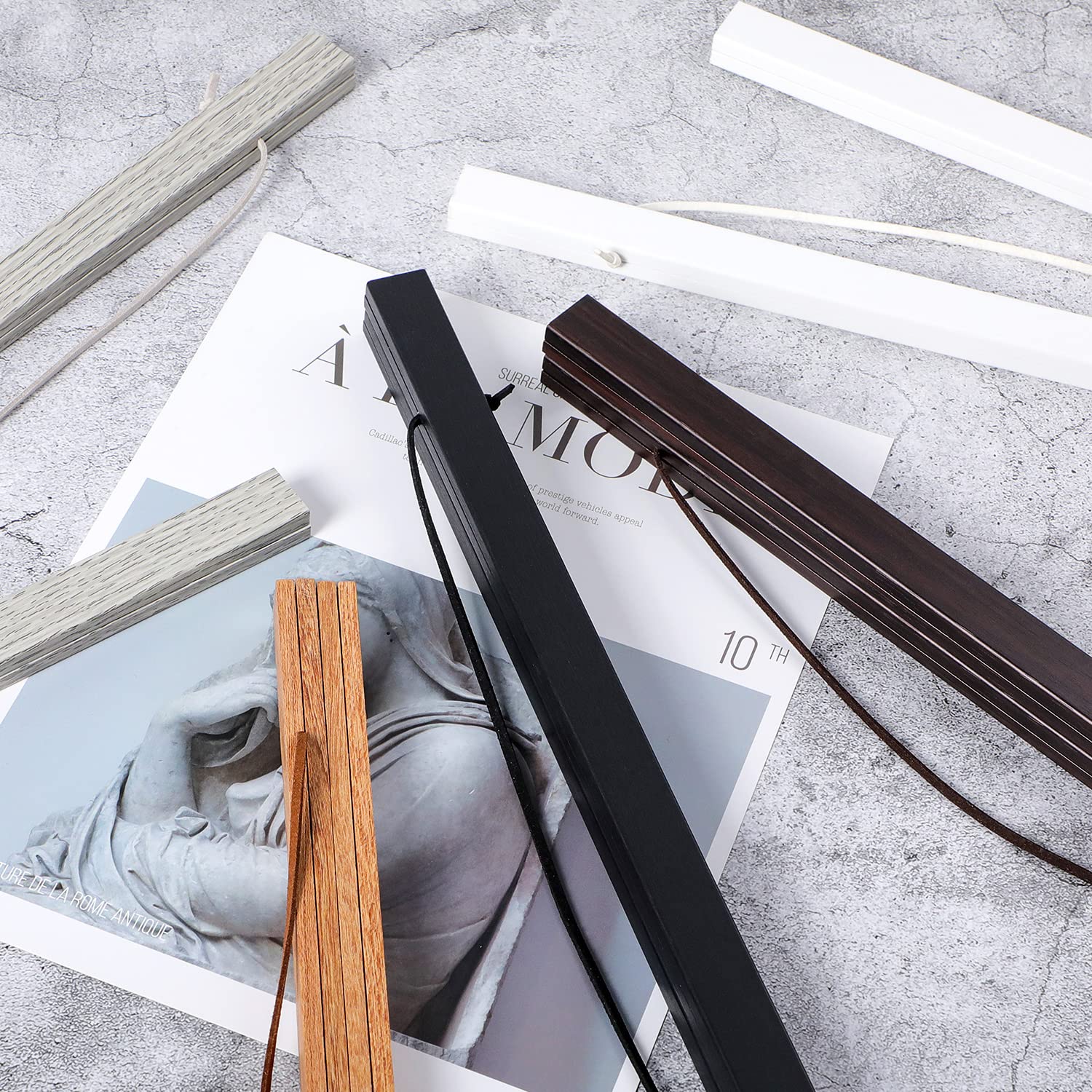 Benjia 17X22 17X11 17X24 Poster Frame, Magnetic Light Wood Wooden Frame Frames Hanger For Photo Picutre Canvas Artwork Art Print